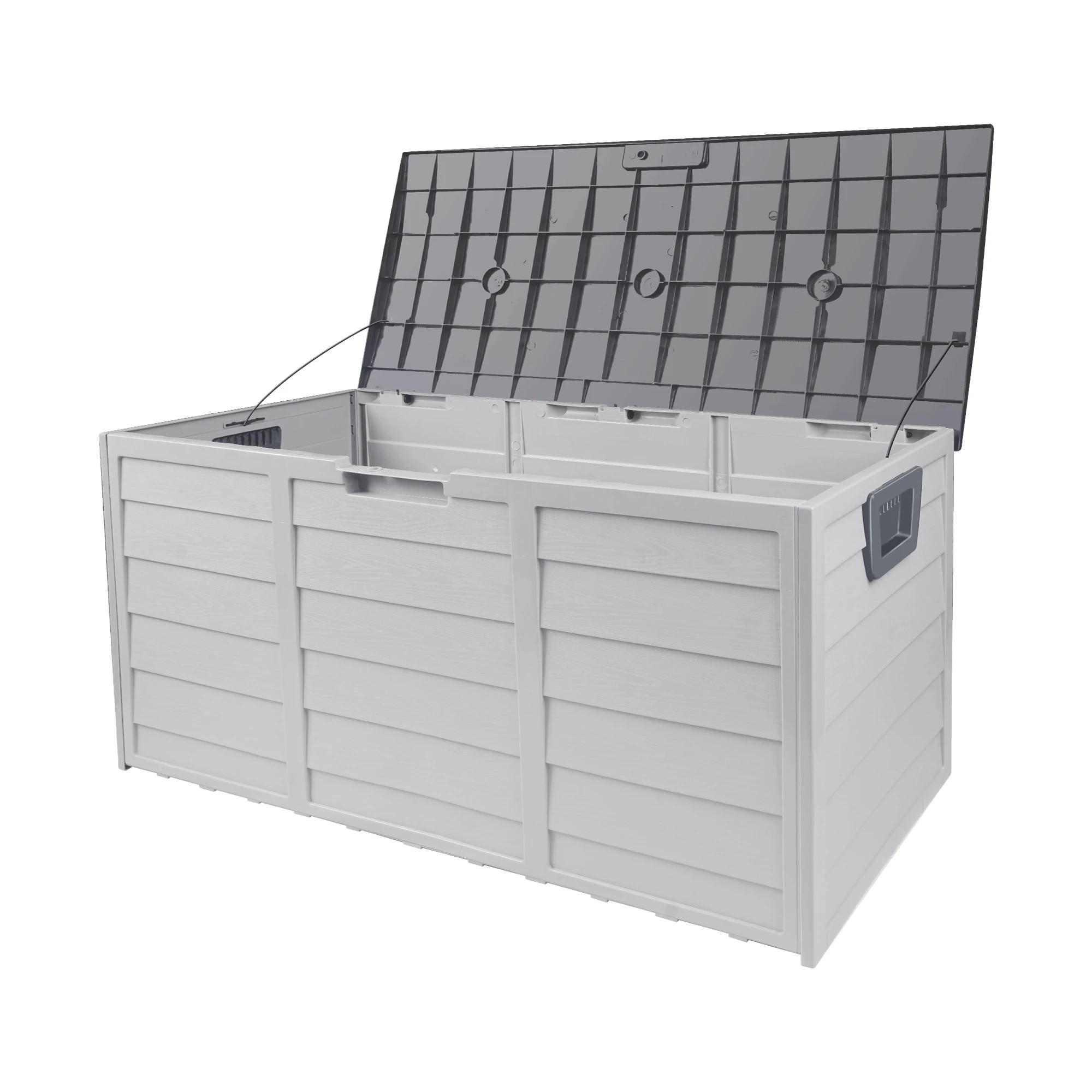 6 Livsip 290L Outdoor Storage Box Container Garden Chest Deck Tool Toy Lockable - Grey, 6 of 9
