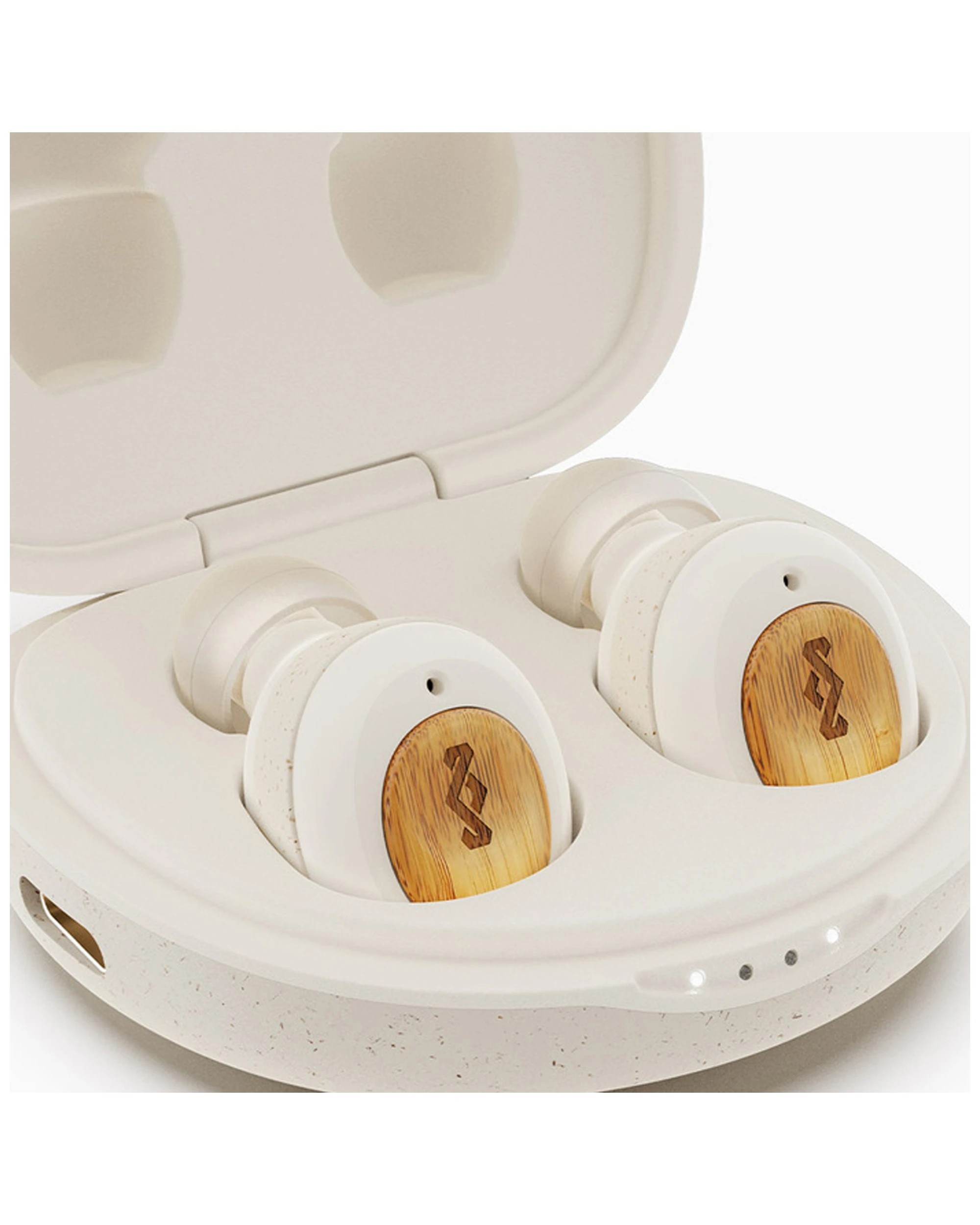 6 House Of Marley Champion True Wireless Earbuds Long Battery Earbuds With Case
 - white, 6 of 8