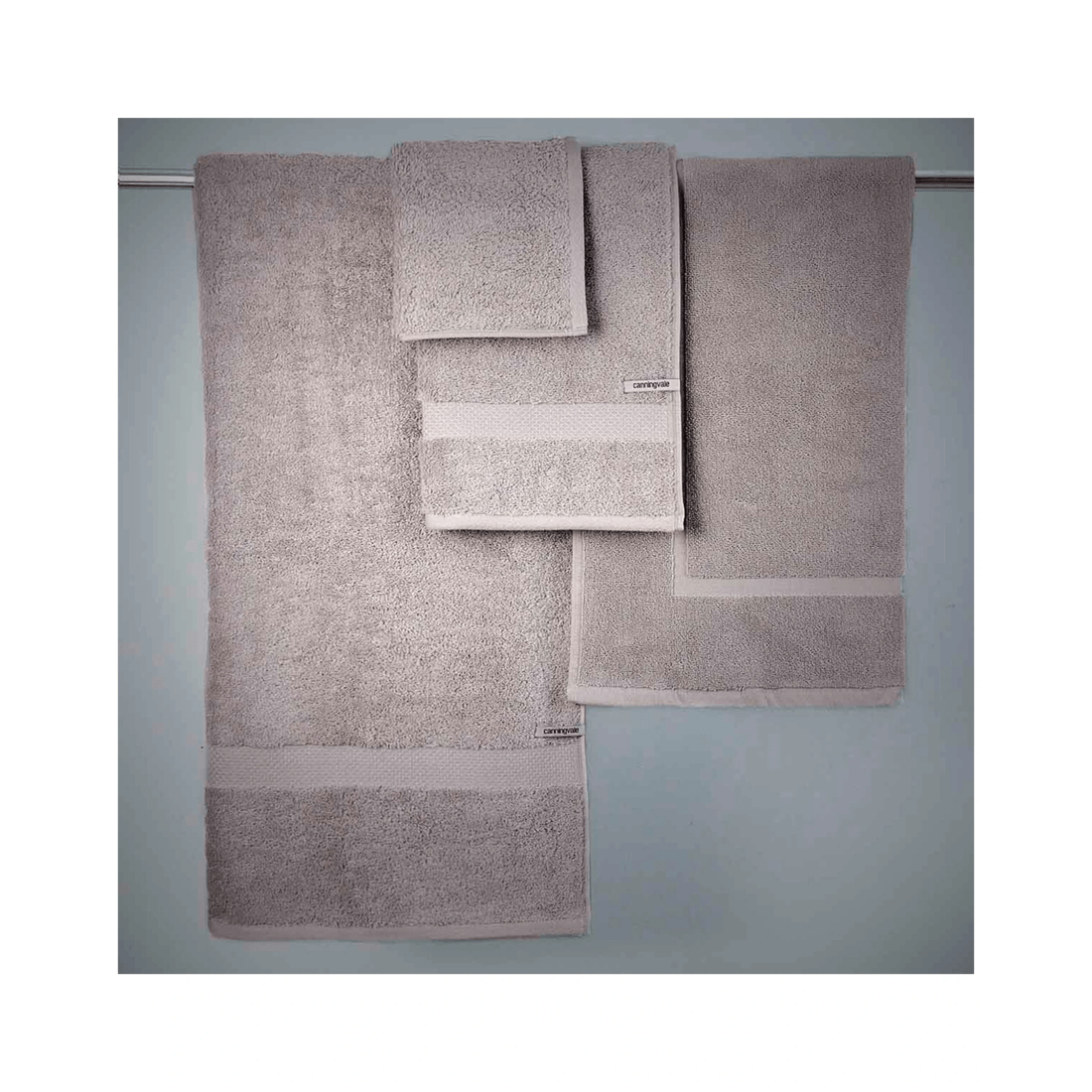 3 Canningvale 8pc Royal Splendour Home Decor Bathroom Bath Towel Set Storm
 - Grey, 3 of 3