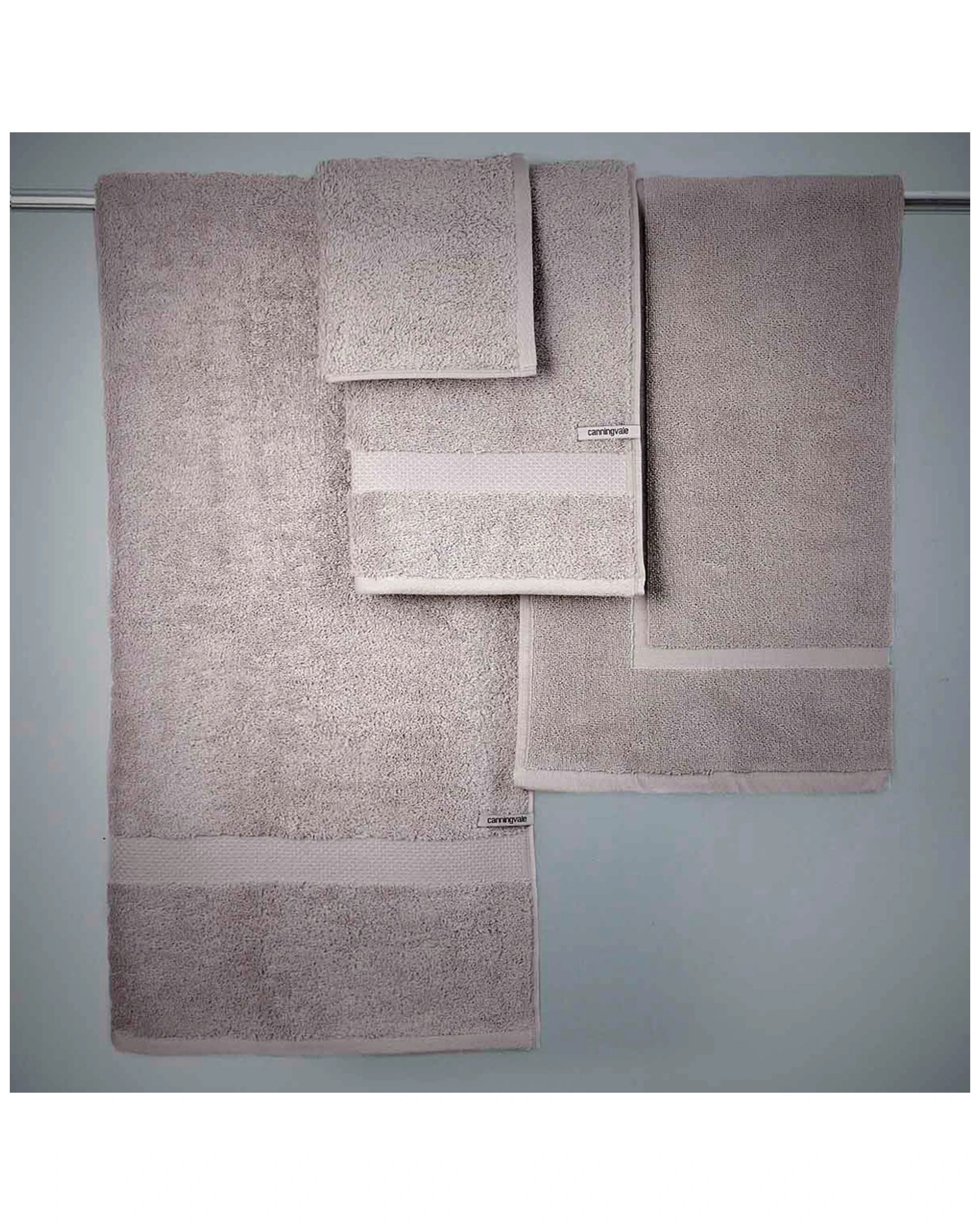 3 Canningvale 8pc Royal Splendour Home Decor Bathroom Bath Towel Set Storm
 - Grey, 3 of 3