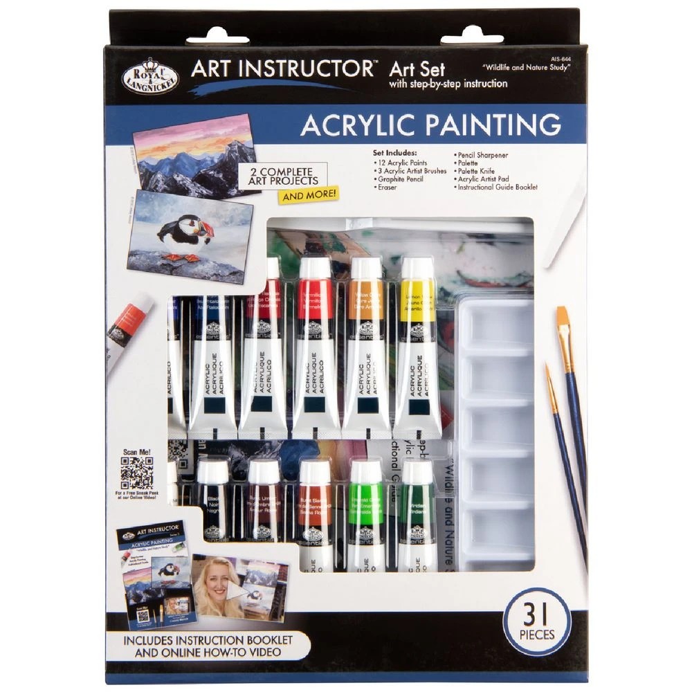 1 Royal & Langnickel Start in Arts Acrylic Art Set 31 Piece, 1 of 6