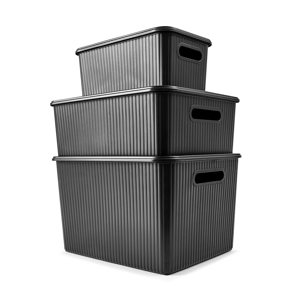 10 18L Ribbed Container - Black, 10 of 10