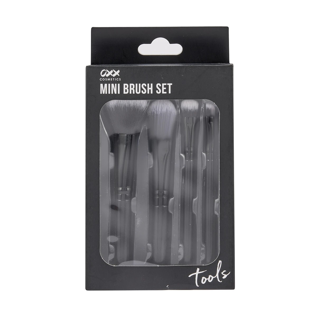 1 OXX Cosmetics 4 Pack Mini Brush Set - Black, 1 of 6