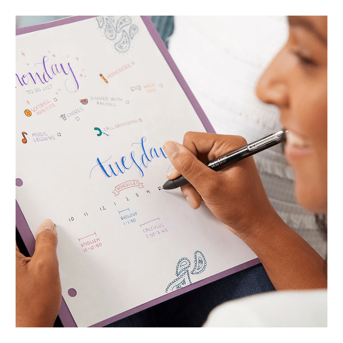 5 Paper Mate InkJoy Gel Pens 0.7mm Black 4 Pack, 5 of 8