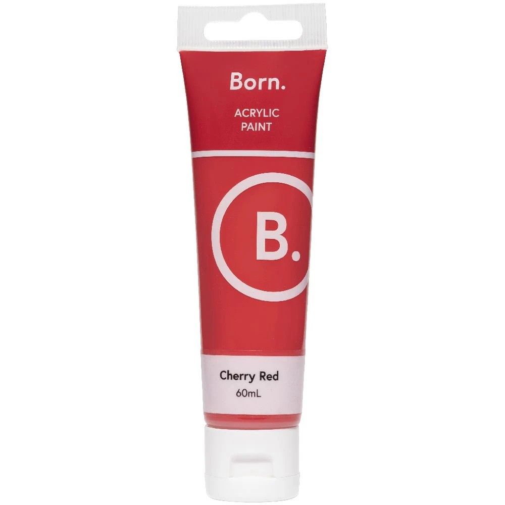 2 Born Acrylic Paint 60mL Cherry Red, 2 of 3