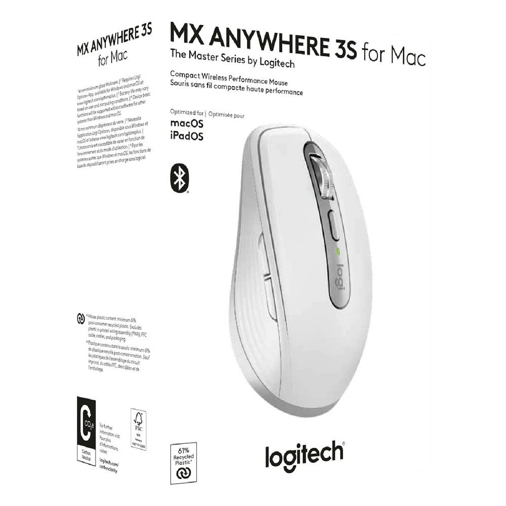 10 Logitech MX Anywhere 3S for Mac Wireless Mouse Grey, 10 of 10