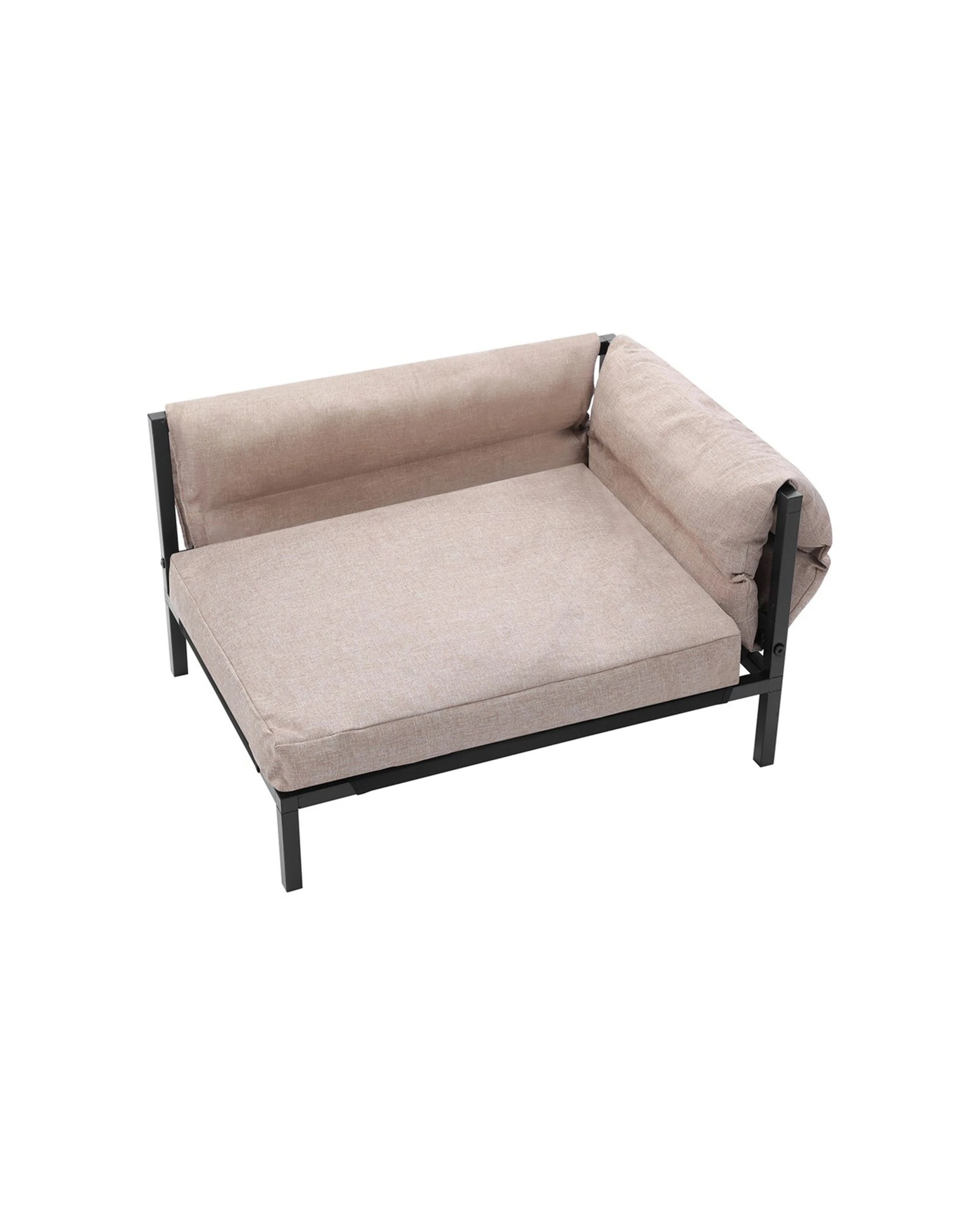 3 Paws And Claws Elevated Sofa Pet Bed Medium Linen Beige Comfortable Design
 - Natural, 3 of 3