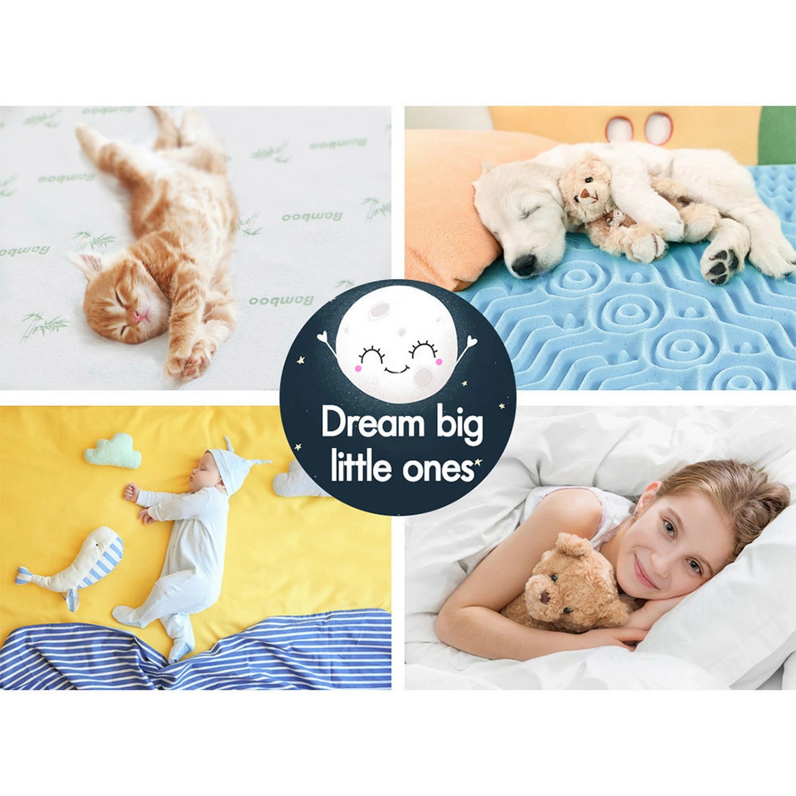 5 Starry Eucalypt Memory Foam Mattress Topper 7-Zone 8cm - Queen Bed, 5 of 10