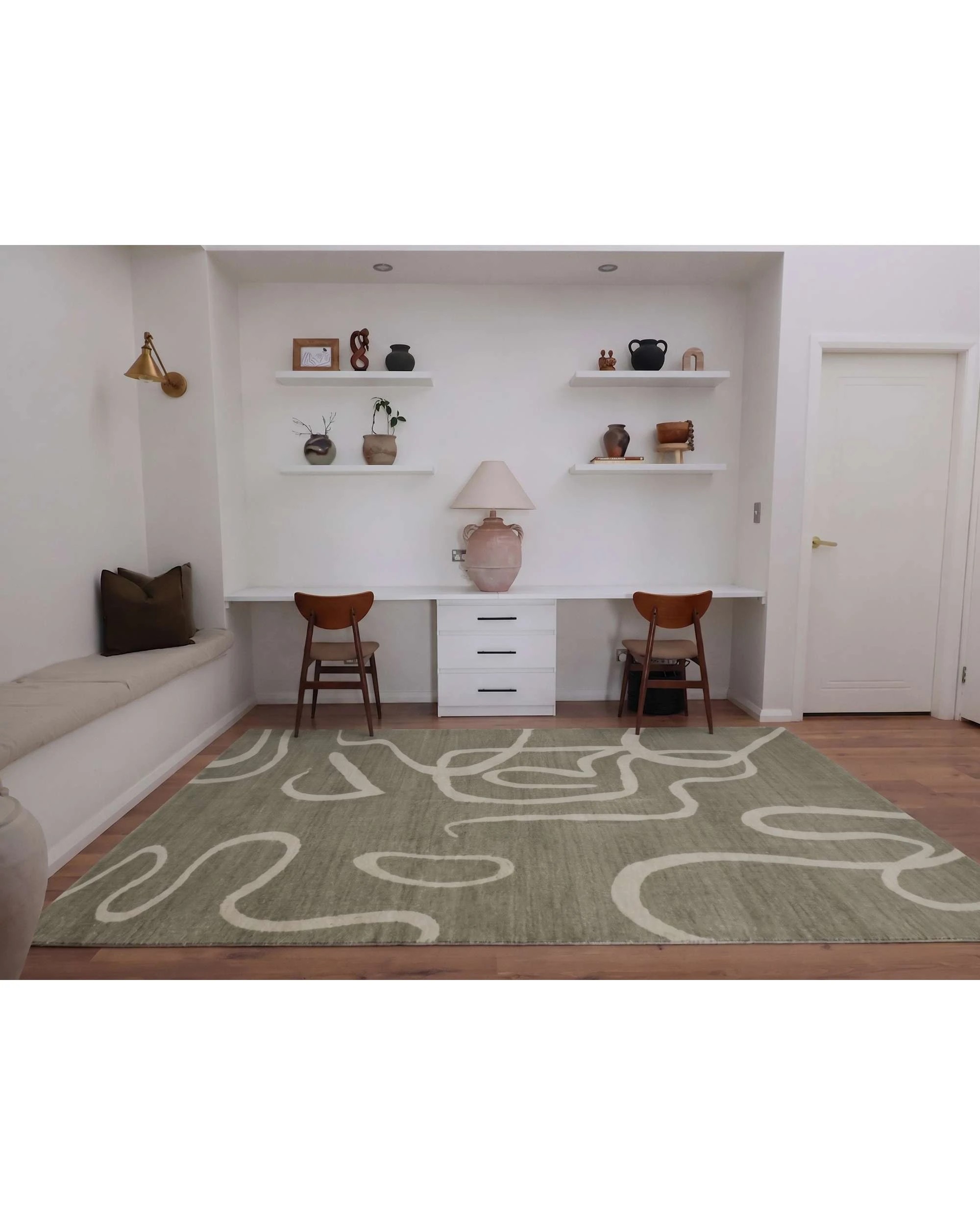 9 Loopsie Nepou Washable Rug-400cm x 300cm - Green - Green, 9 of 9