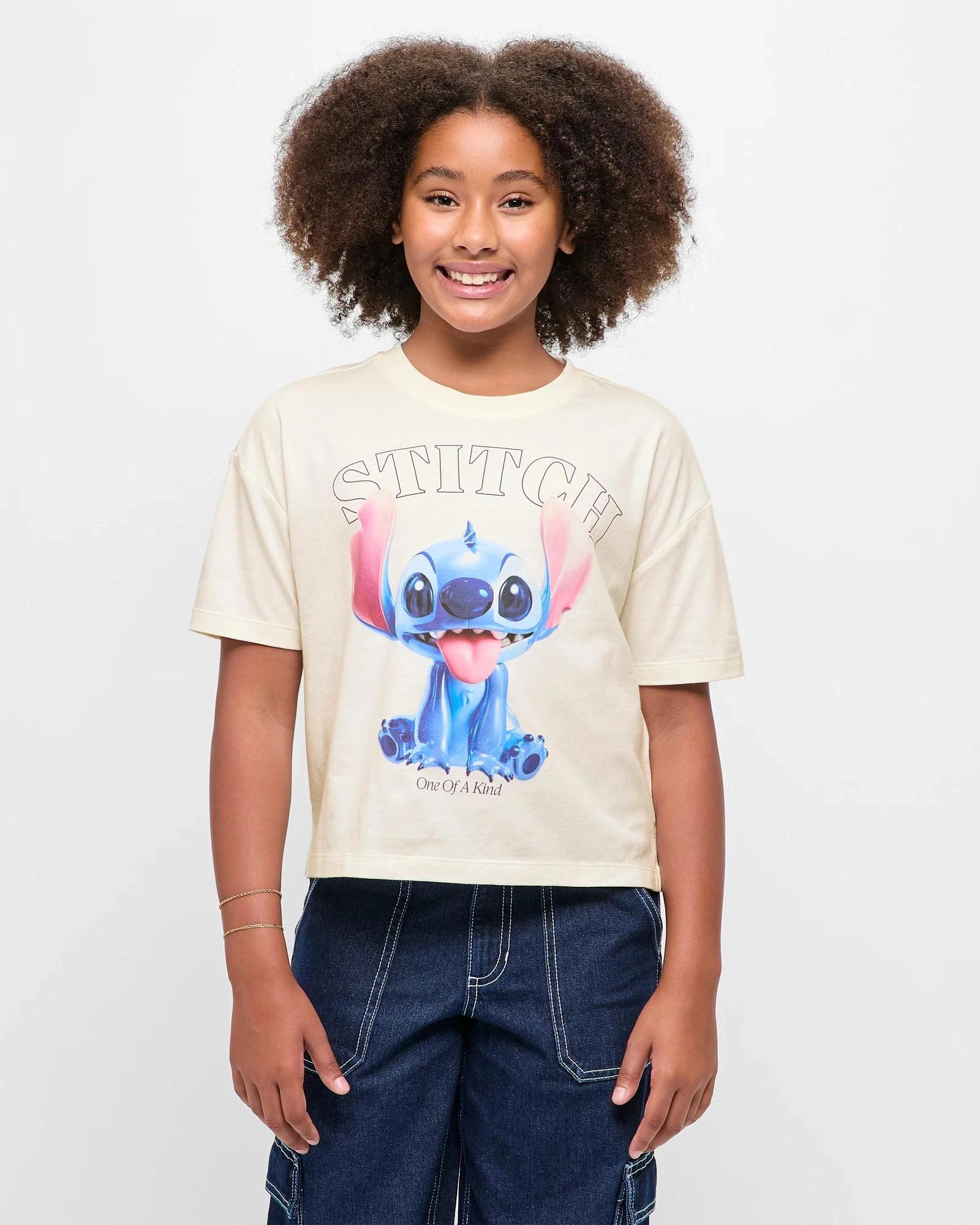 1 Disney Lilo & Stitch T-shirt CREAM, 1 of 5