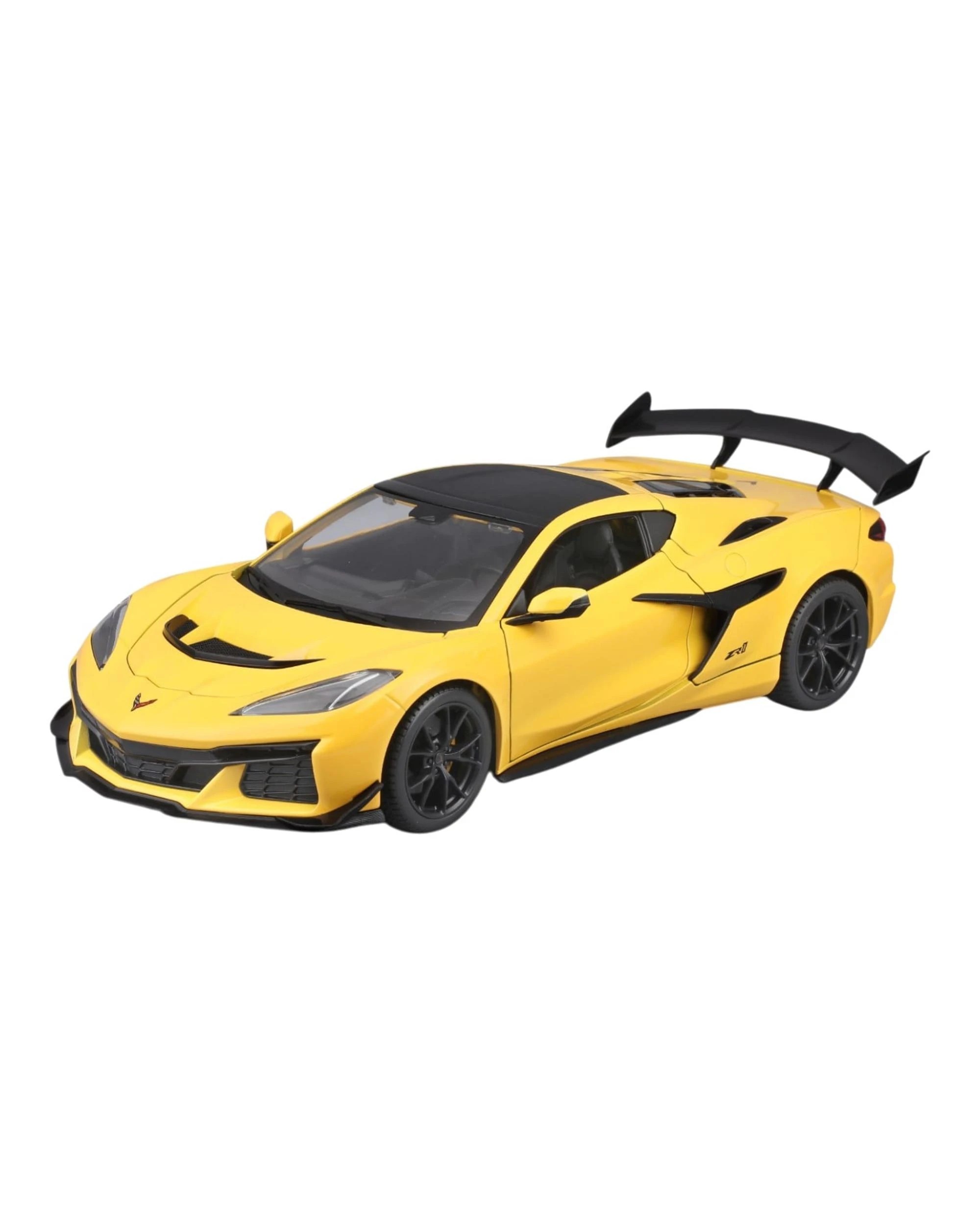 2 Maisto Special Edition 2025 Chevrolet Corvette ZR1 Coupe Competition Yellow 1:18 Scale, 2 of 7