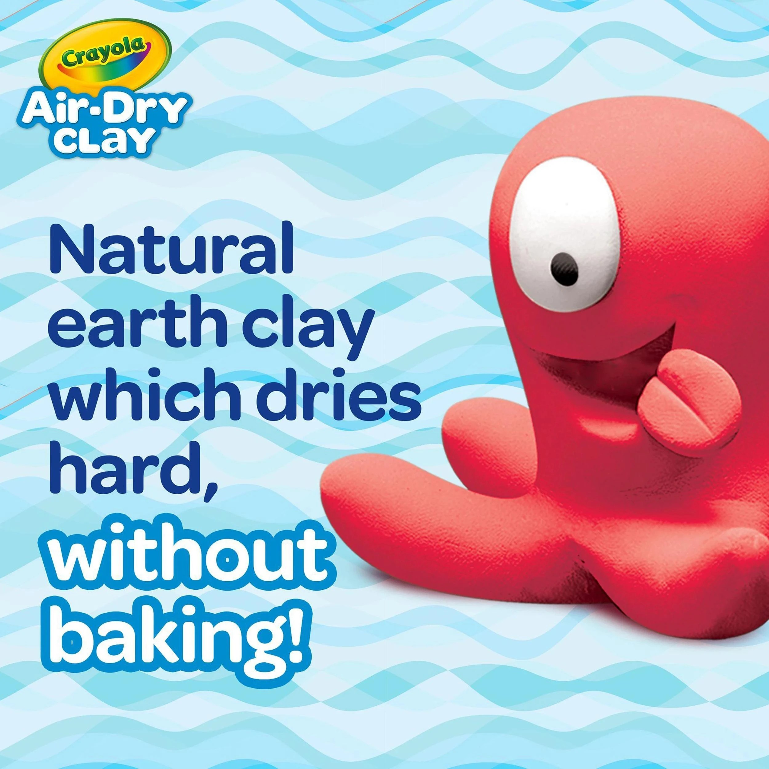 6 Crayola Air Dry Clay 2kg - Multi, 6 of 6