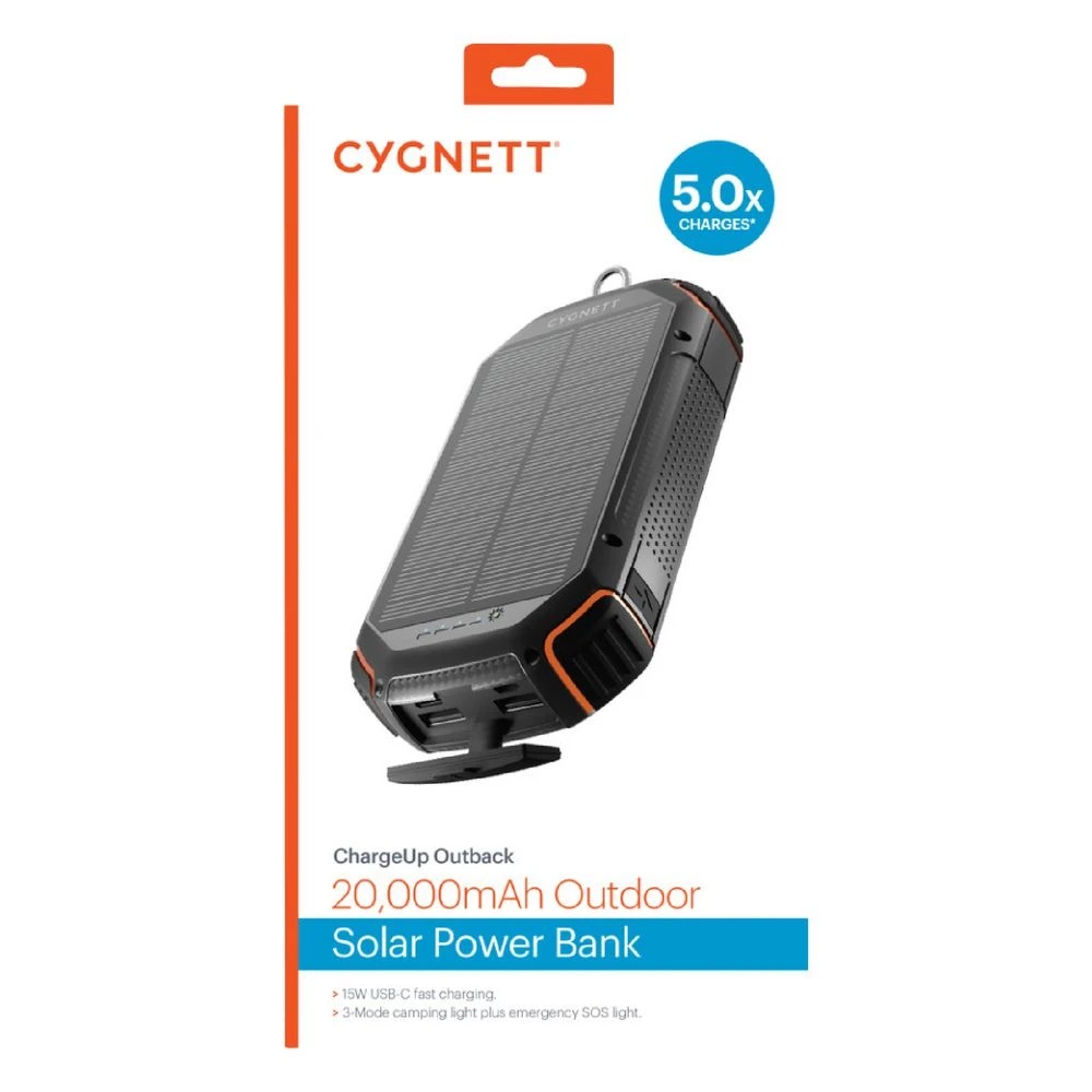 4 Cygnett ChargeUp Outback Gen2 20K Powerbank Black, 4 of 5
