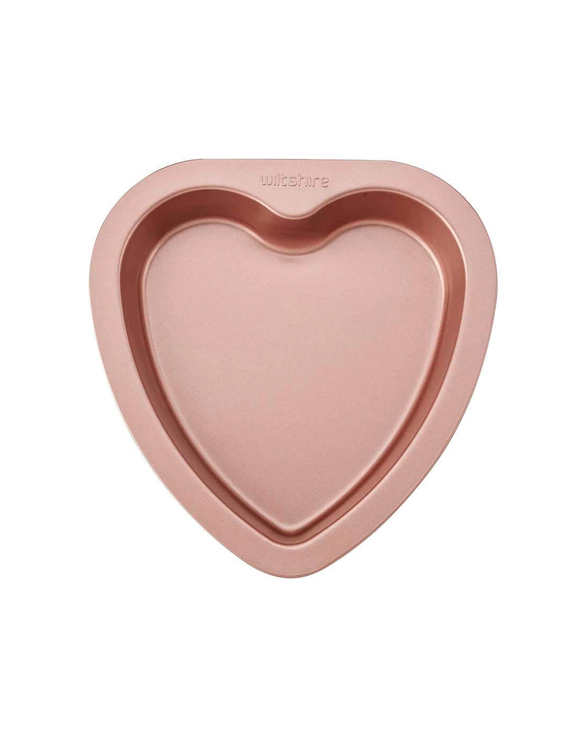 3 Wiltshire 2PK Heart Shaped Baking Cake Pan Tin Non-Stick 19cm - Gold, 3 of 4