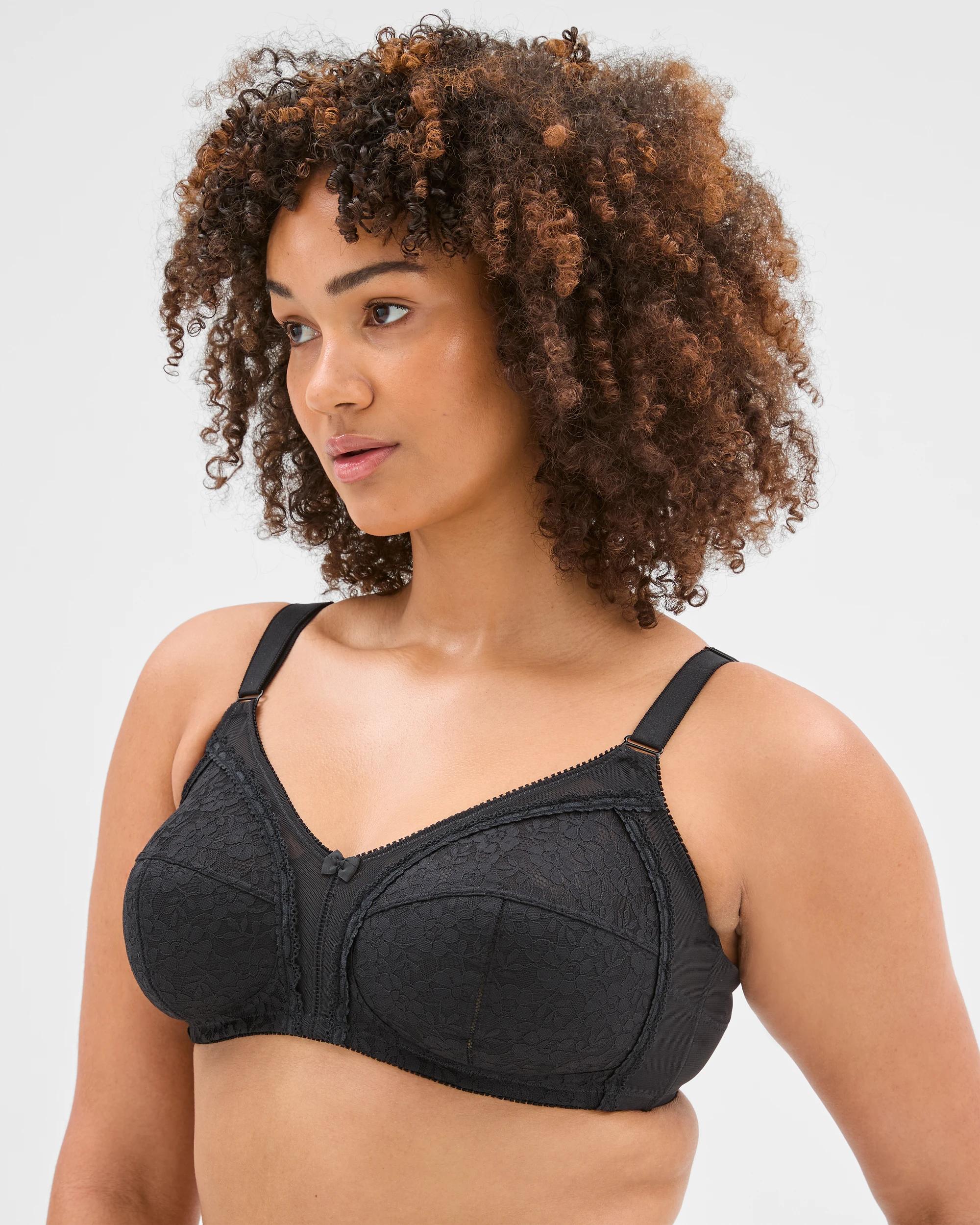 4 Target Plus Size Firm Support Wirefree Bra BLACK, 4 of 5