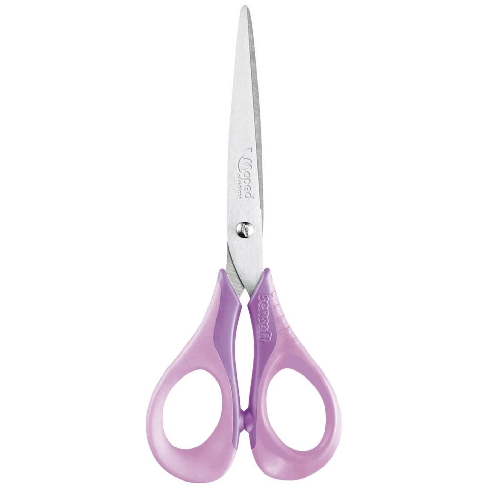 1 Maped Sensoft Scissors 16cm Assorted Pastel, 1 of 6