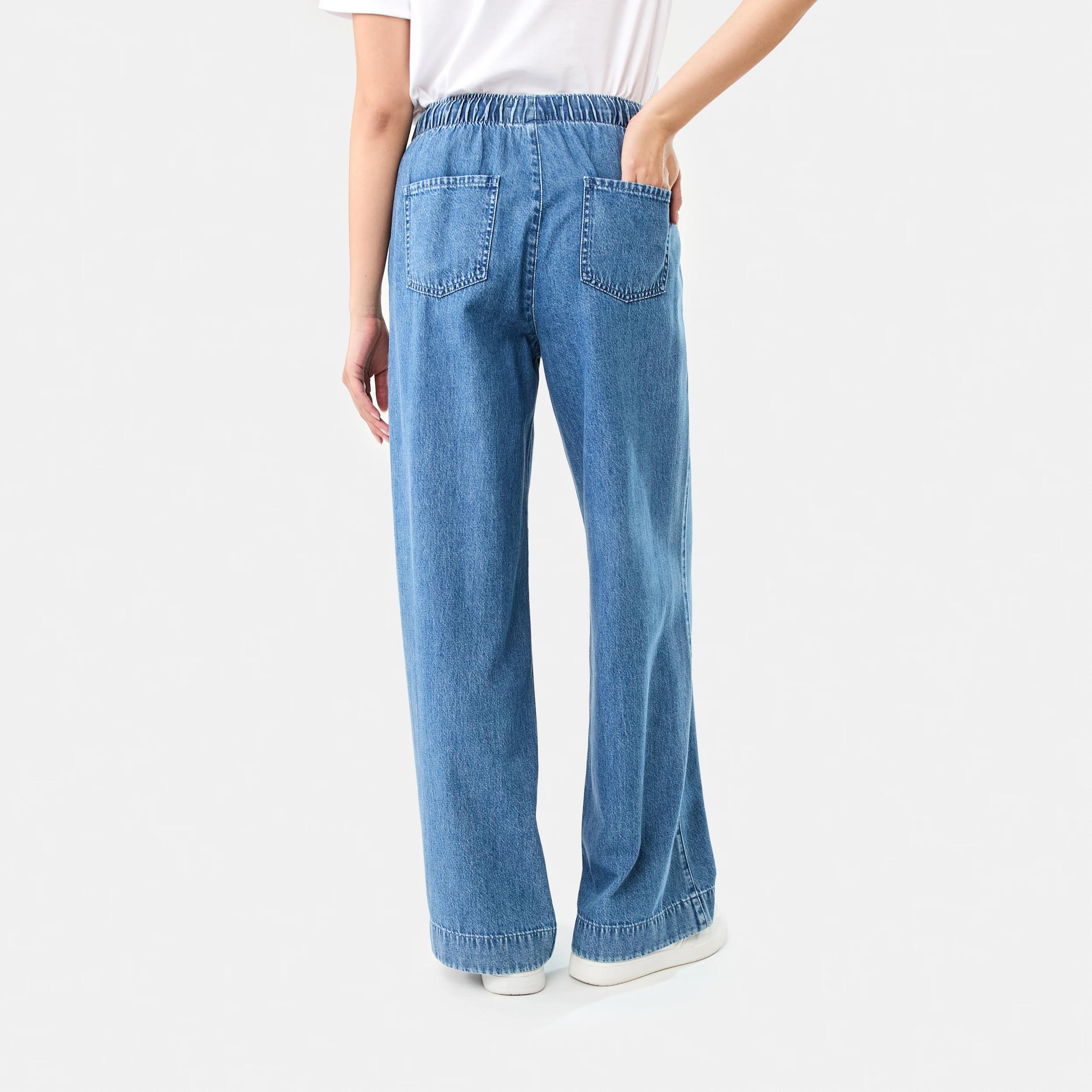 4 Comfort Wide Leg Jeans MID WASH, 4 of 11