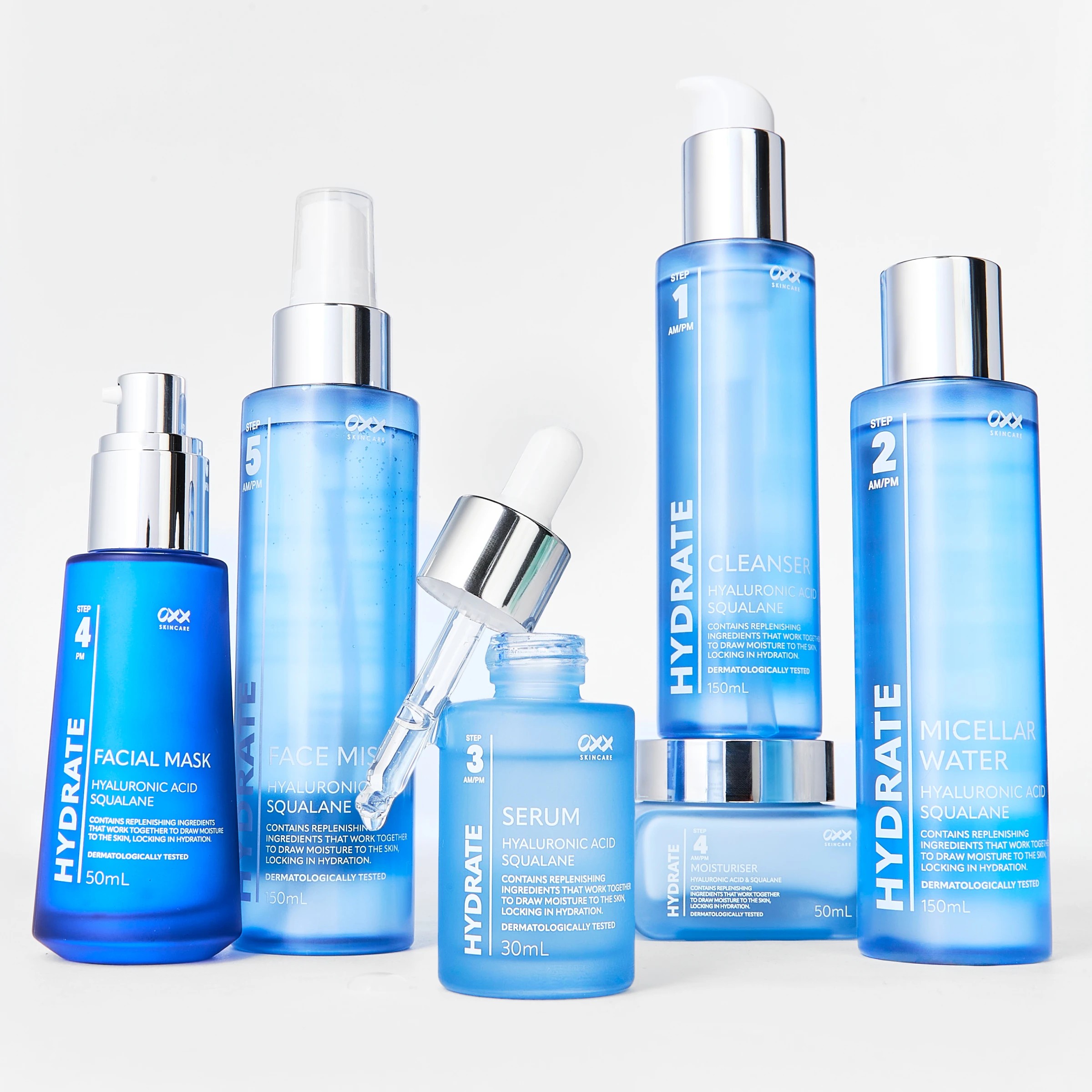 4 OXX Skincare Step 3 AM/PM Hydrate Serum 30ml - Hyaluronic Acid and Squalane, 4 of 4