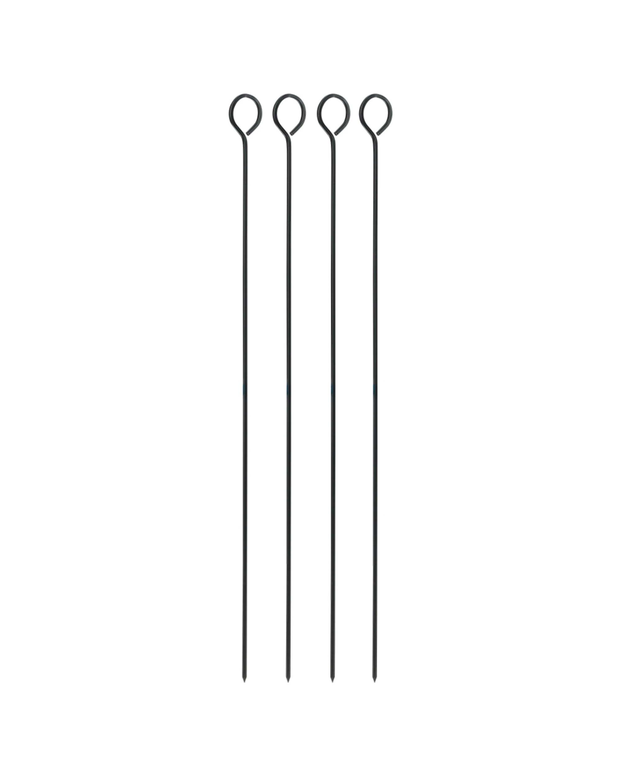 1 Appetito 6pc Skewers 20cm Home Kitchen Cooking Heavy Duty Turning - Metallic, 1 of 2