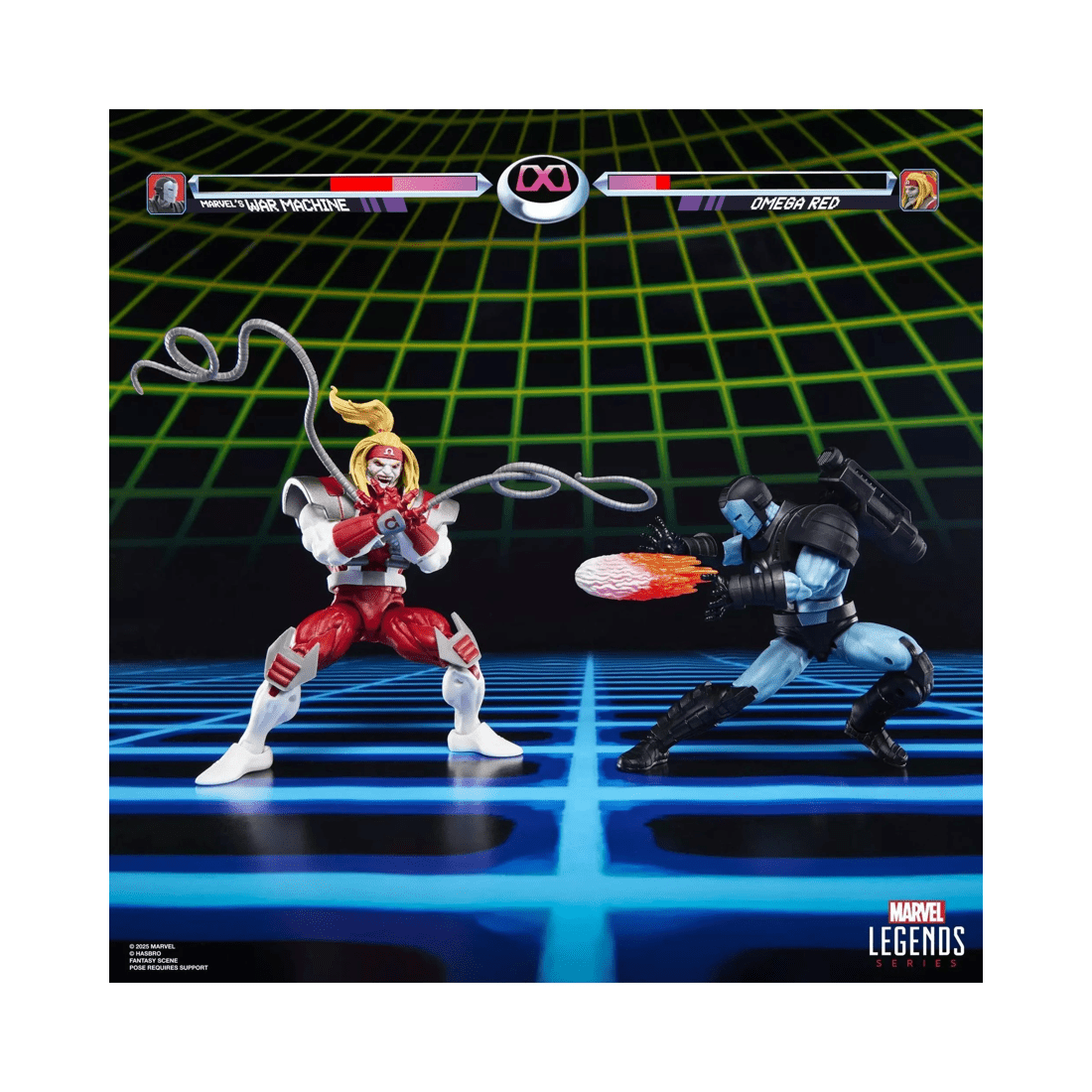 4 Hasbro Marvel Legends Series Gamerverse War Machine vs Omega Red Action Figure 2 Pack, 4 of 8