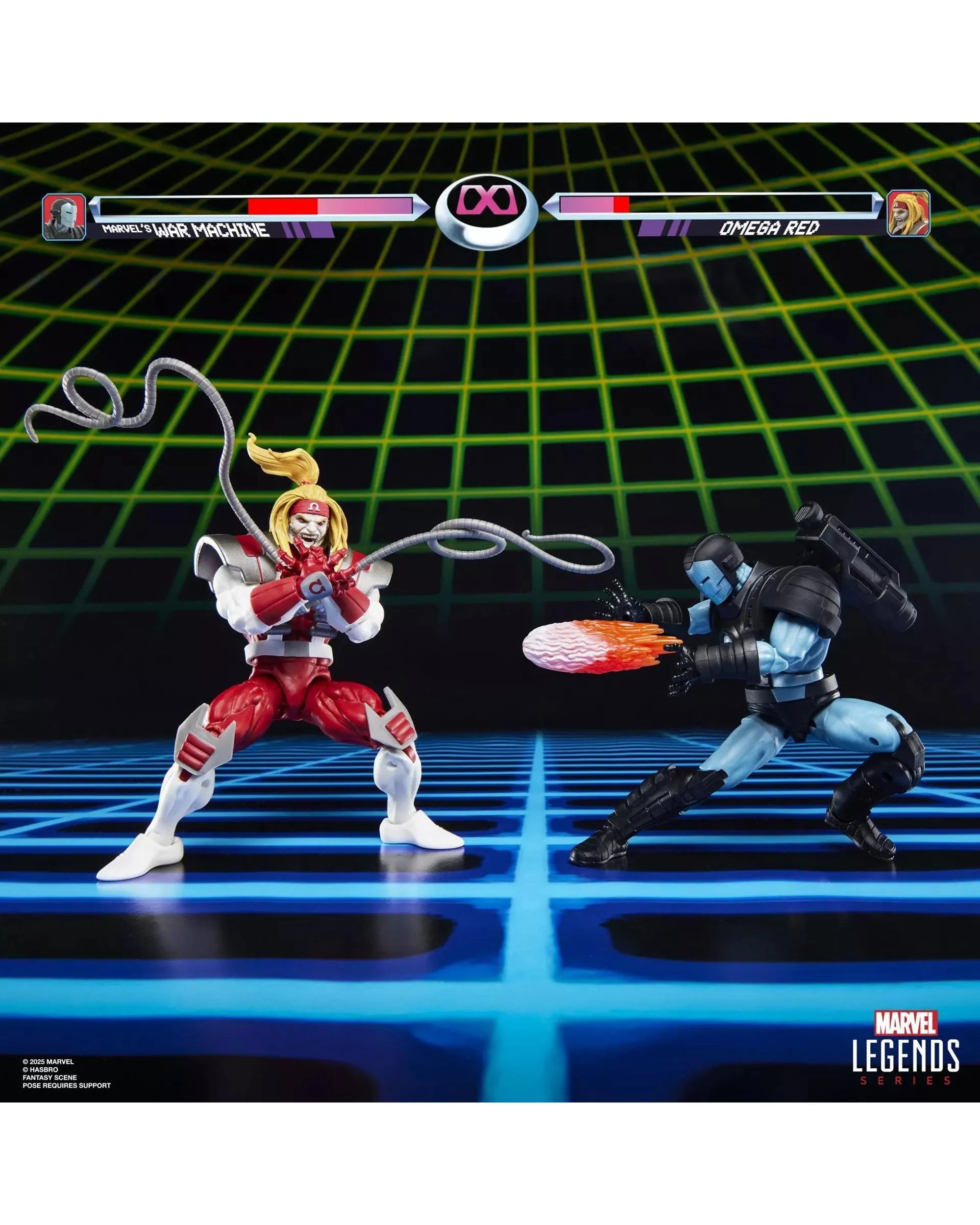 4 Hasbro Marvel Legends Series Gamerverse War Machine vs Omega Red Action Figure 2 Pack, 4 of 8