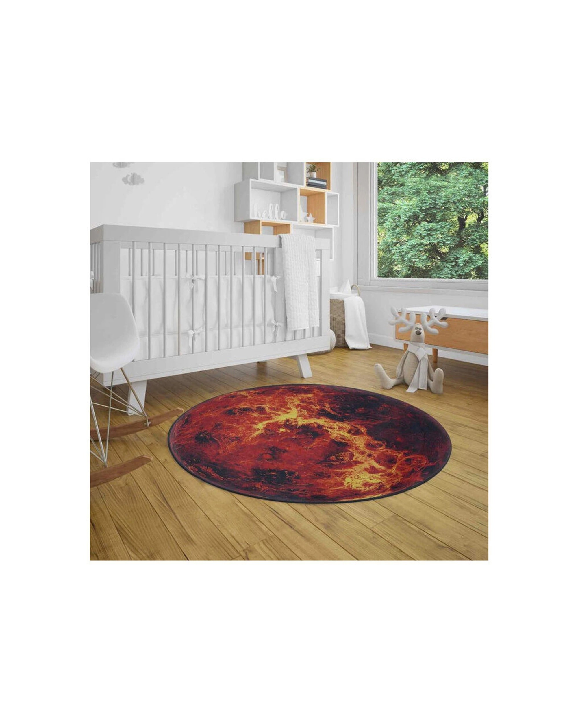 3 Heebie Jeebies Sun Infinity Rug Kids Room Soft Carpet Non Slip Round - Pattern, 3 of 5