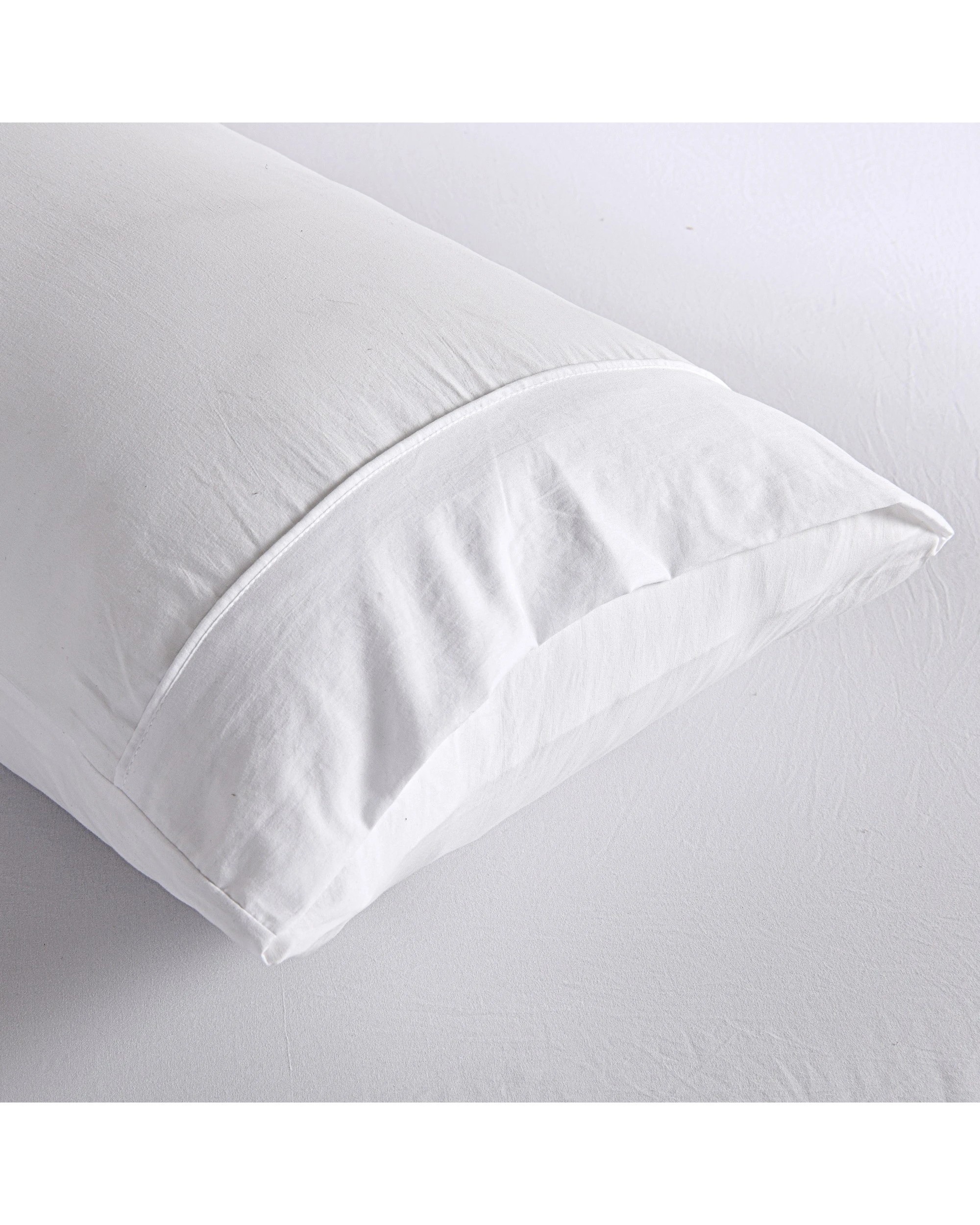 3 Dreamaker Superfine Washed Microfibre King Pillowcase Twin Pack - White, 3 of 5