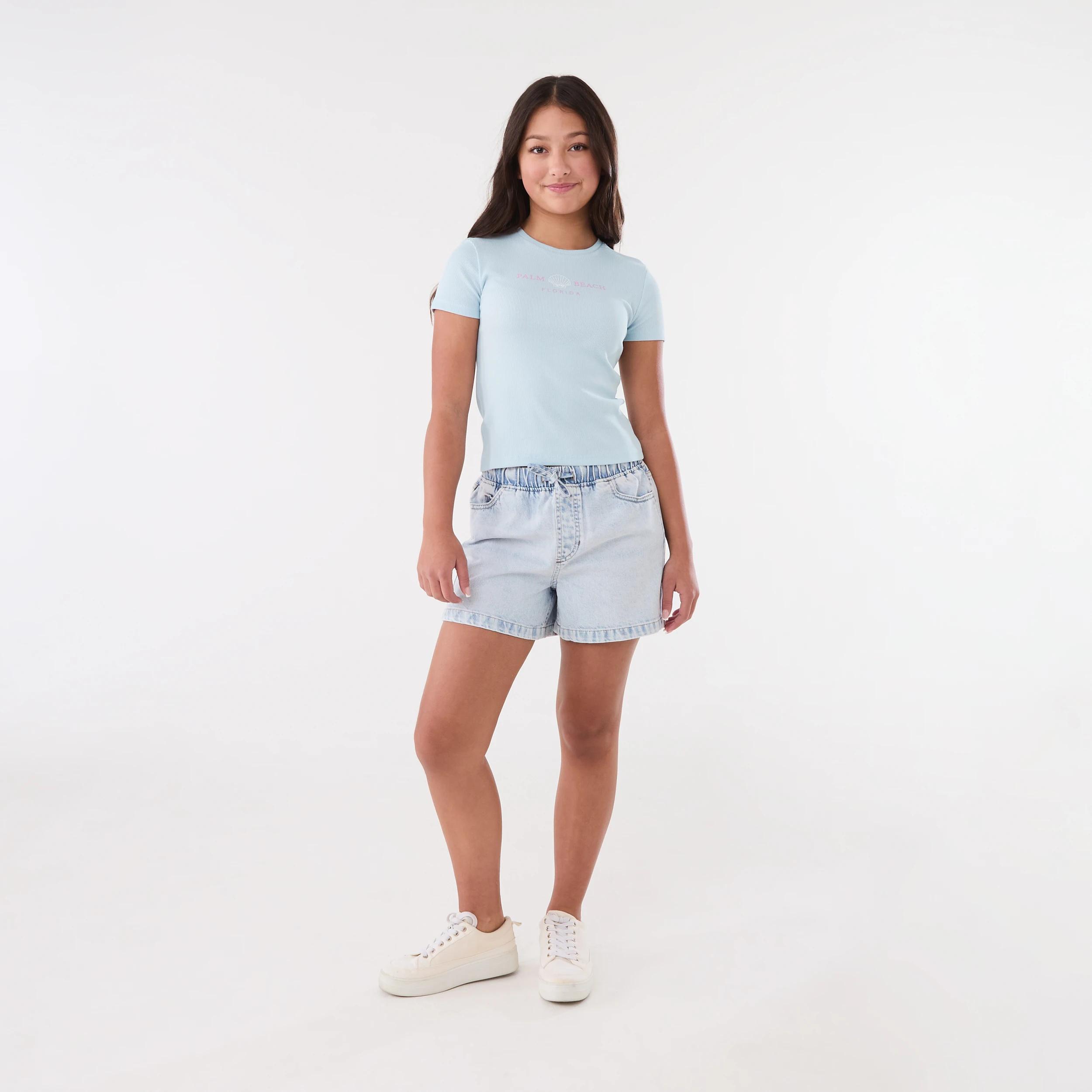 5 Short Sleeve Rib Top PALM BEACH FLORIDA ICE MIST, 5 of 6