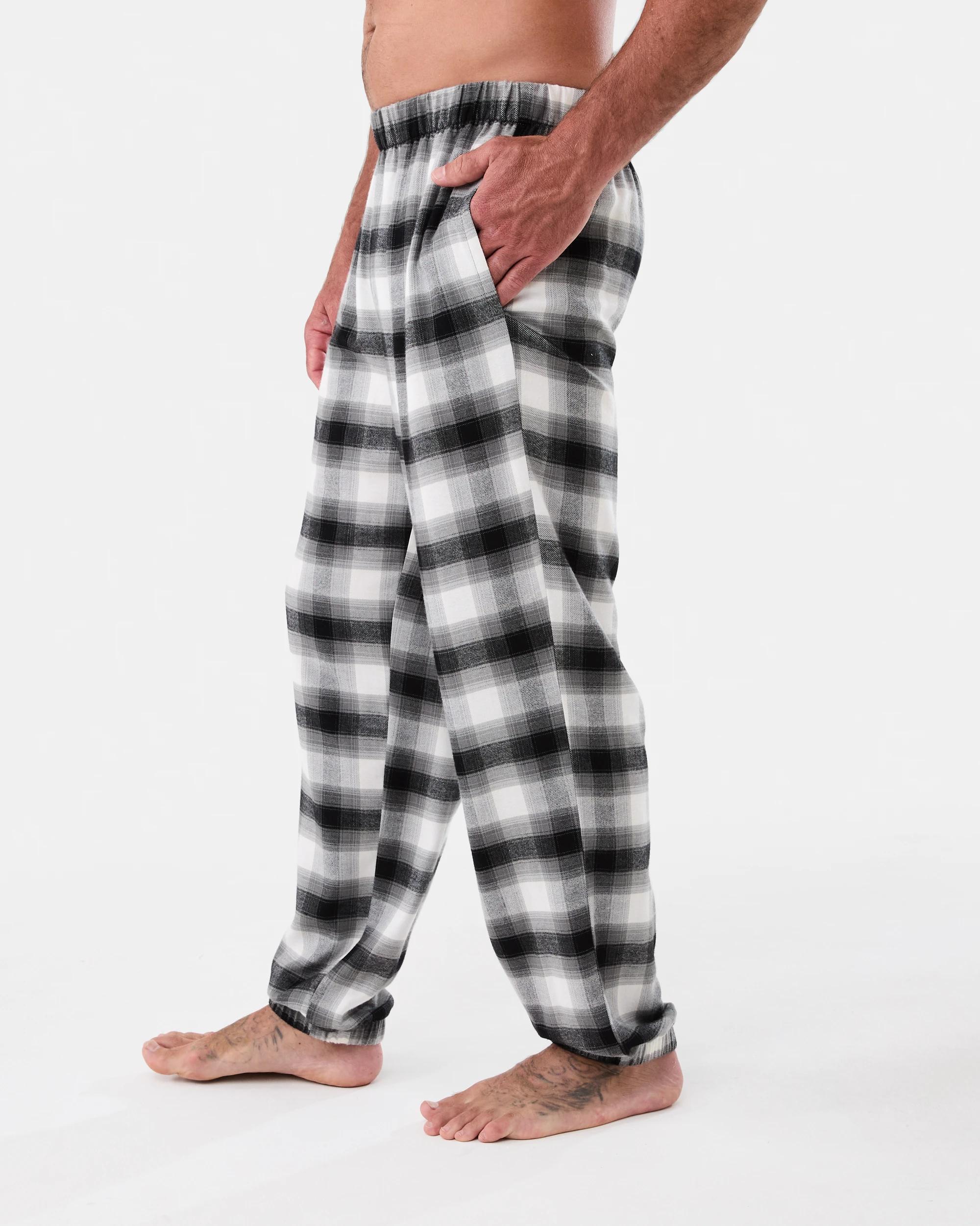 2 Brushed Twill Joggers Gry Check, 2 of 5