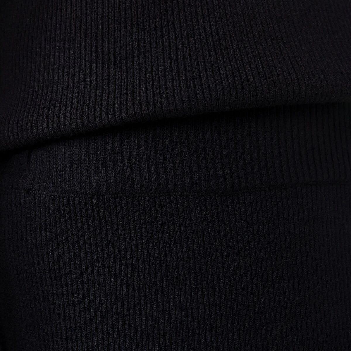 4 True Knit Rib Pants Black, 4 of 5