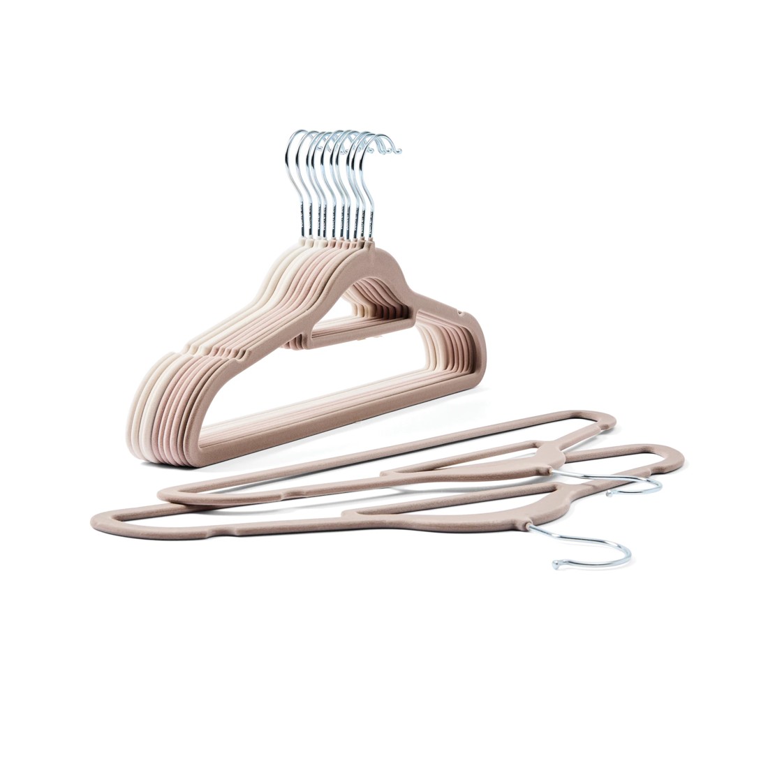 1 12 Pack Flocked Hangers, 1 of 8