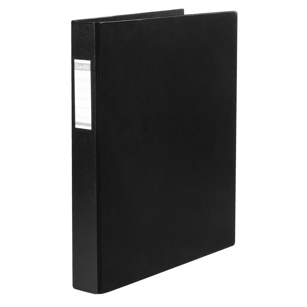 4 Bantex Binder A3 4 D-Ring 38mm Portrait PVC Black, 4 of 4