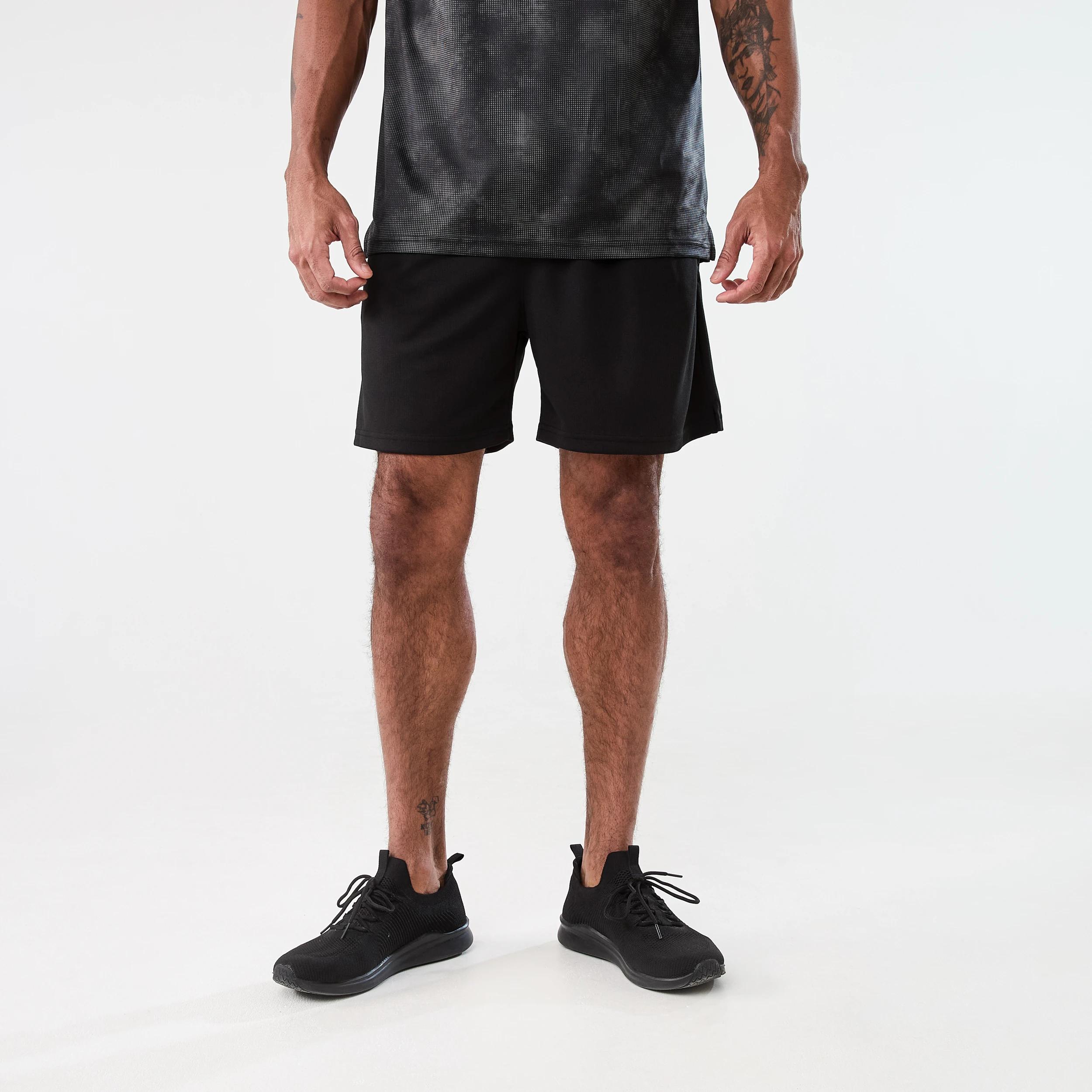 6 Active Mens Comfort Sports Shorts BLACK, 6 of 7