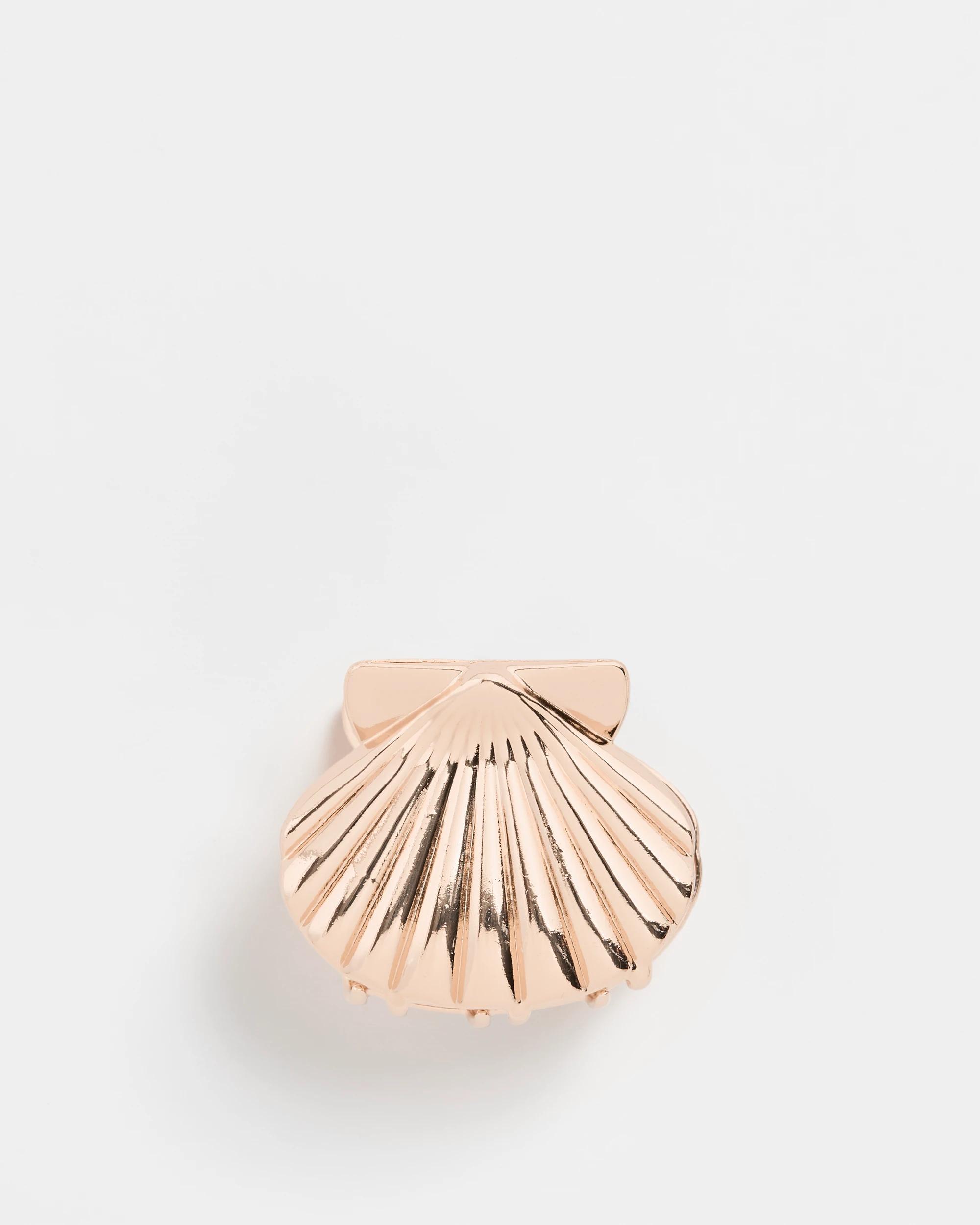1 Target Metal Scallop Shell Hair Clip GOLD, 1 of 1