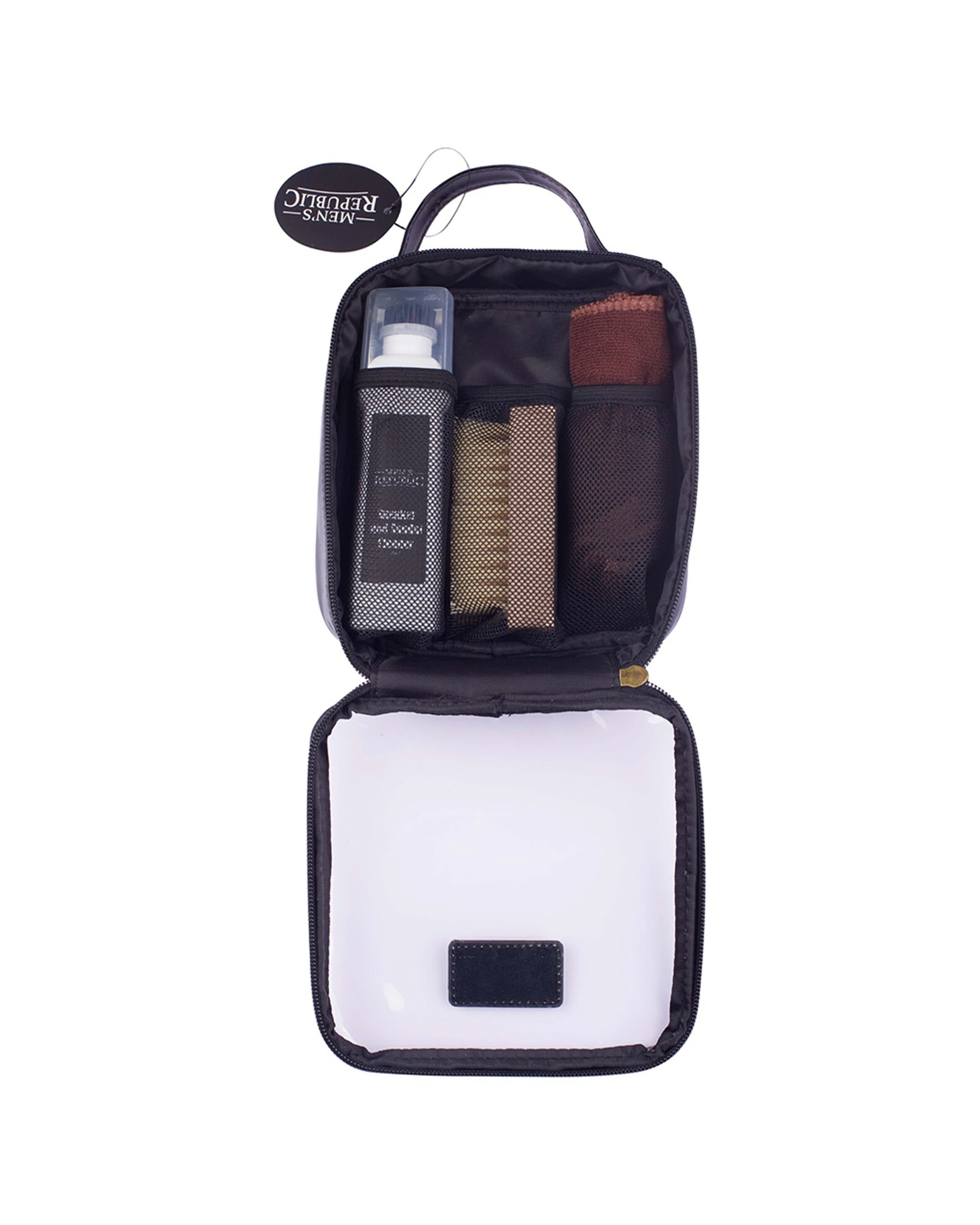 3 Mens Republic 3Pc Sneaker And Sandal Cleaner Kit Carry Bag Plastic Wood Fabric Kit Set - Multi, 3 of 8