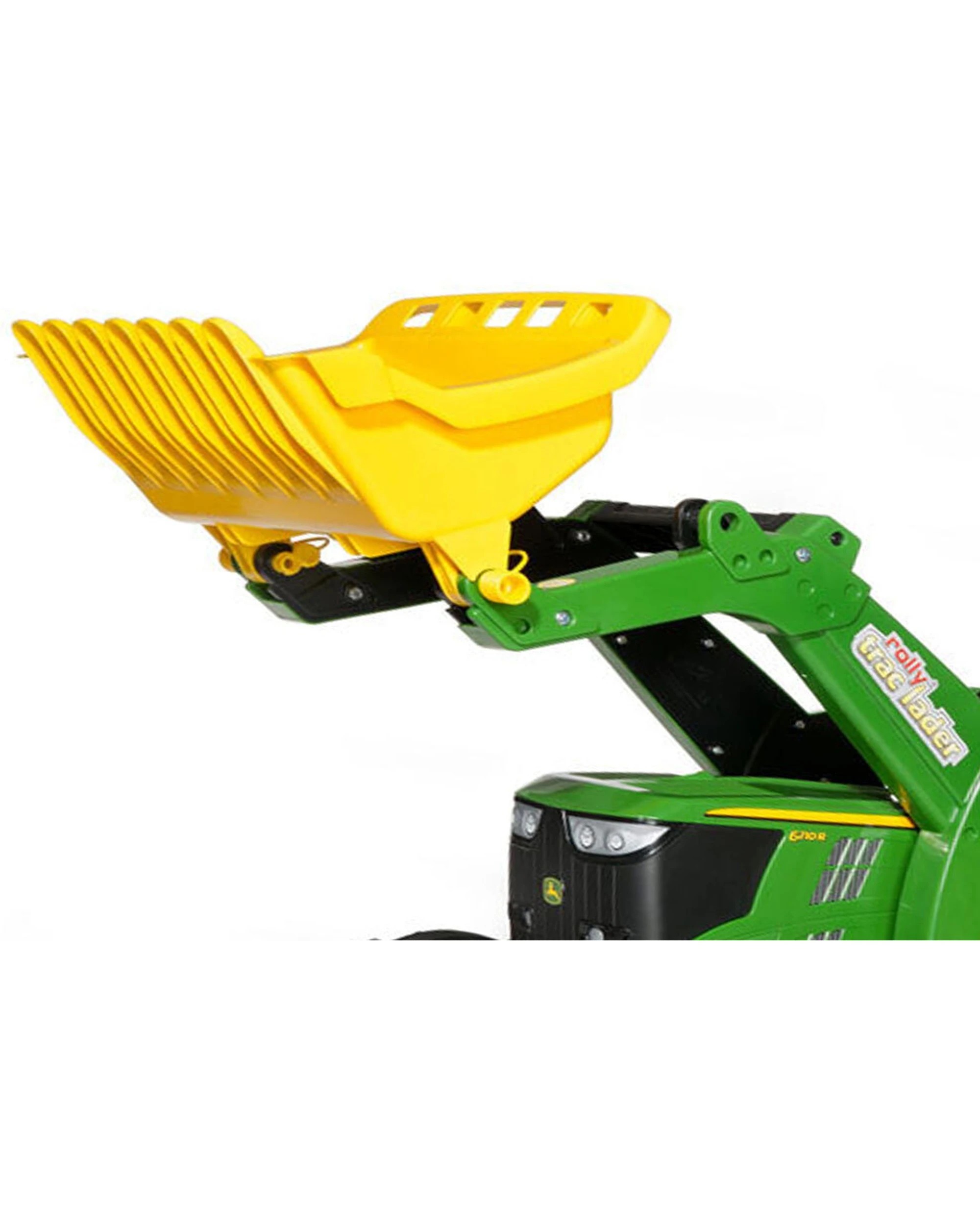 3 John Deere 6210R Ride-On Tractor Toy With Loader Adjustable Seat Chain-Drive - Green, 3 of 3