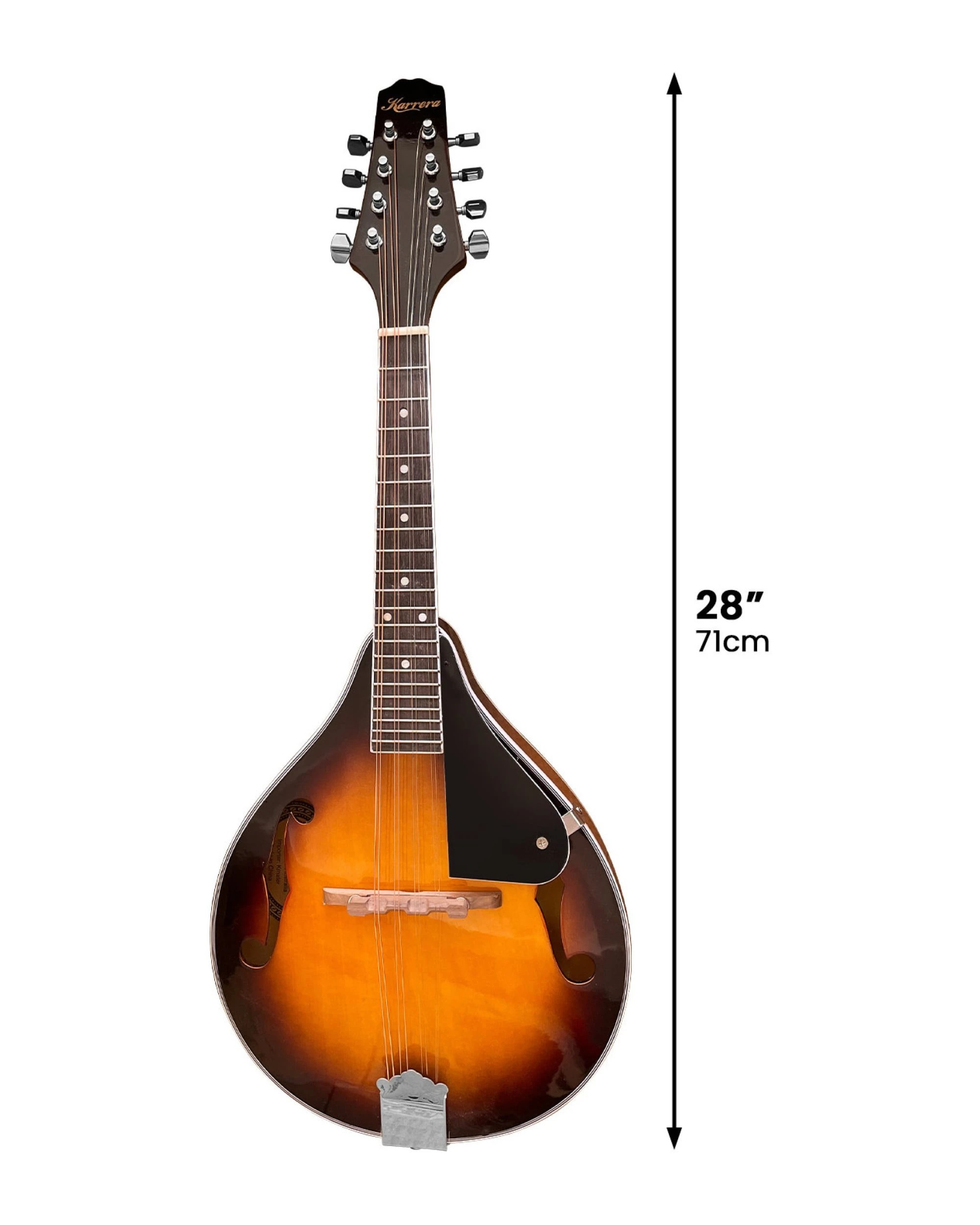 2 Karrera Traditional Mandolin in Sunburst, 2 of 7