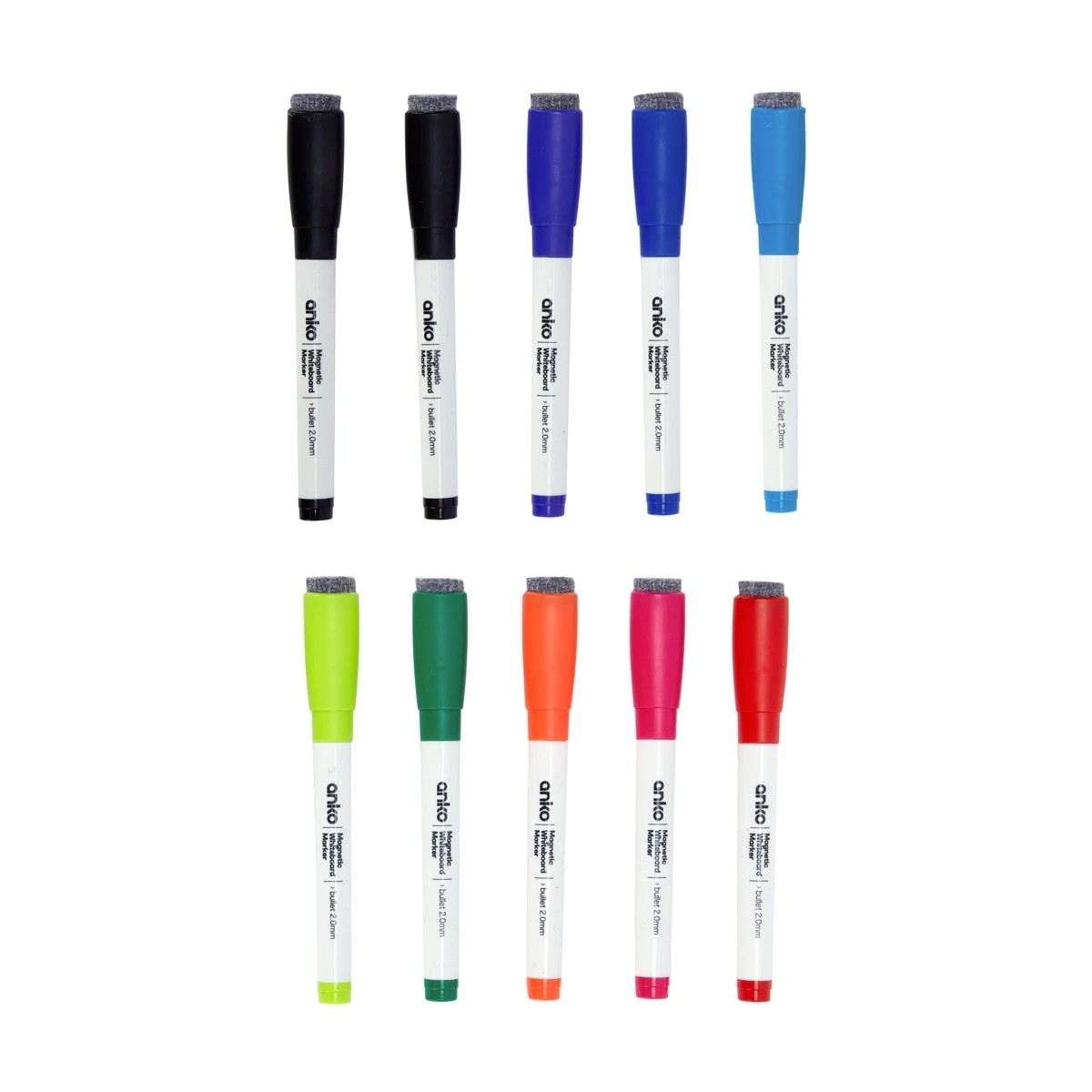 2 10 Pack Magnetic Whiteboard Markers, 2 of 7