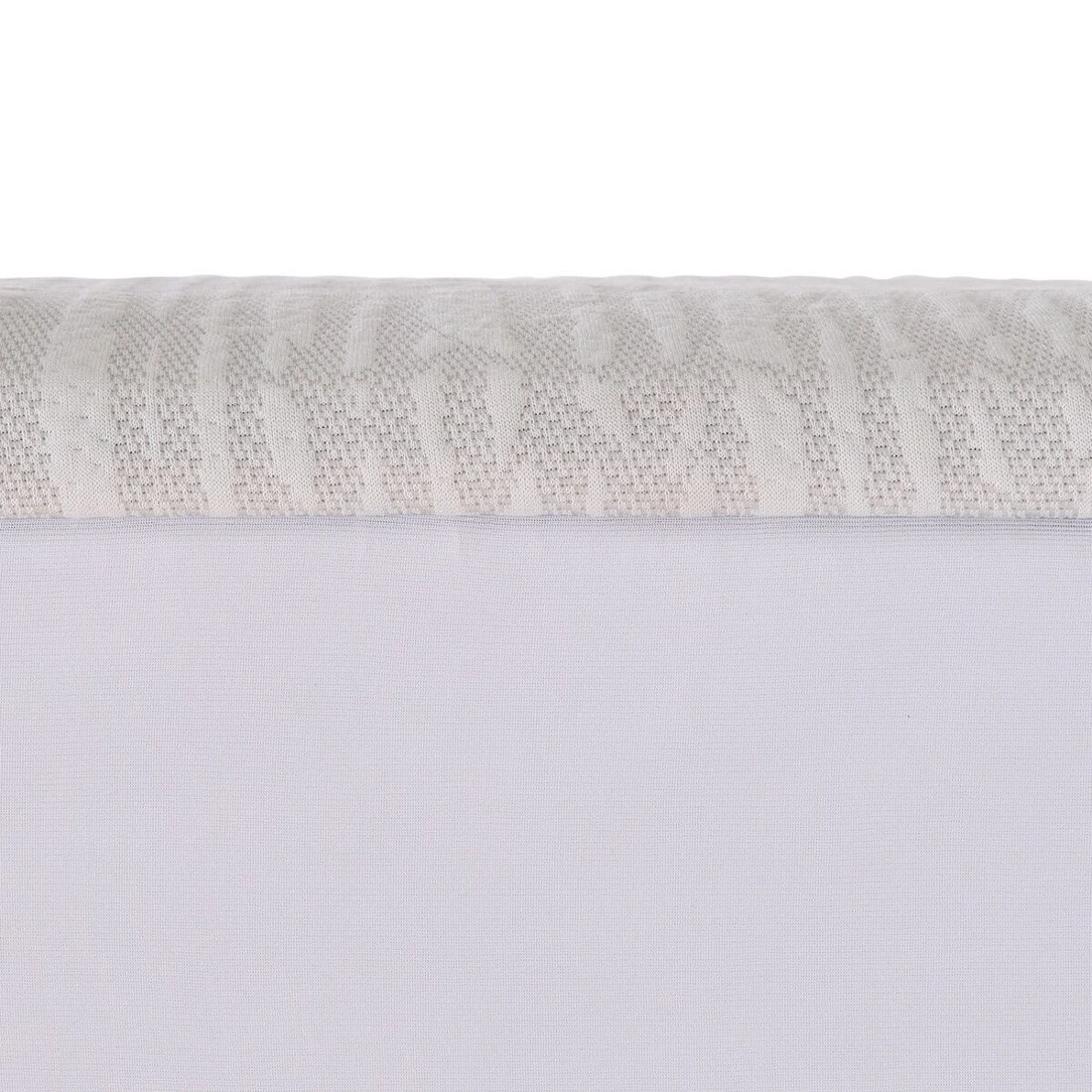 6 Memory Foam Mattress Topper with Skirt - King Bed, White and Grey, 6 of 10