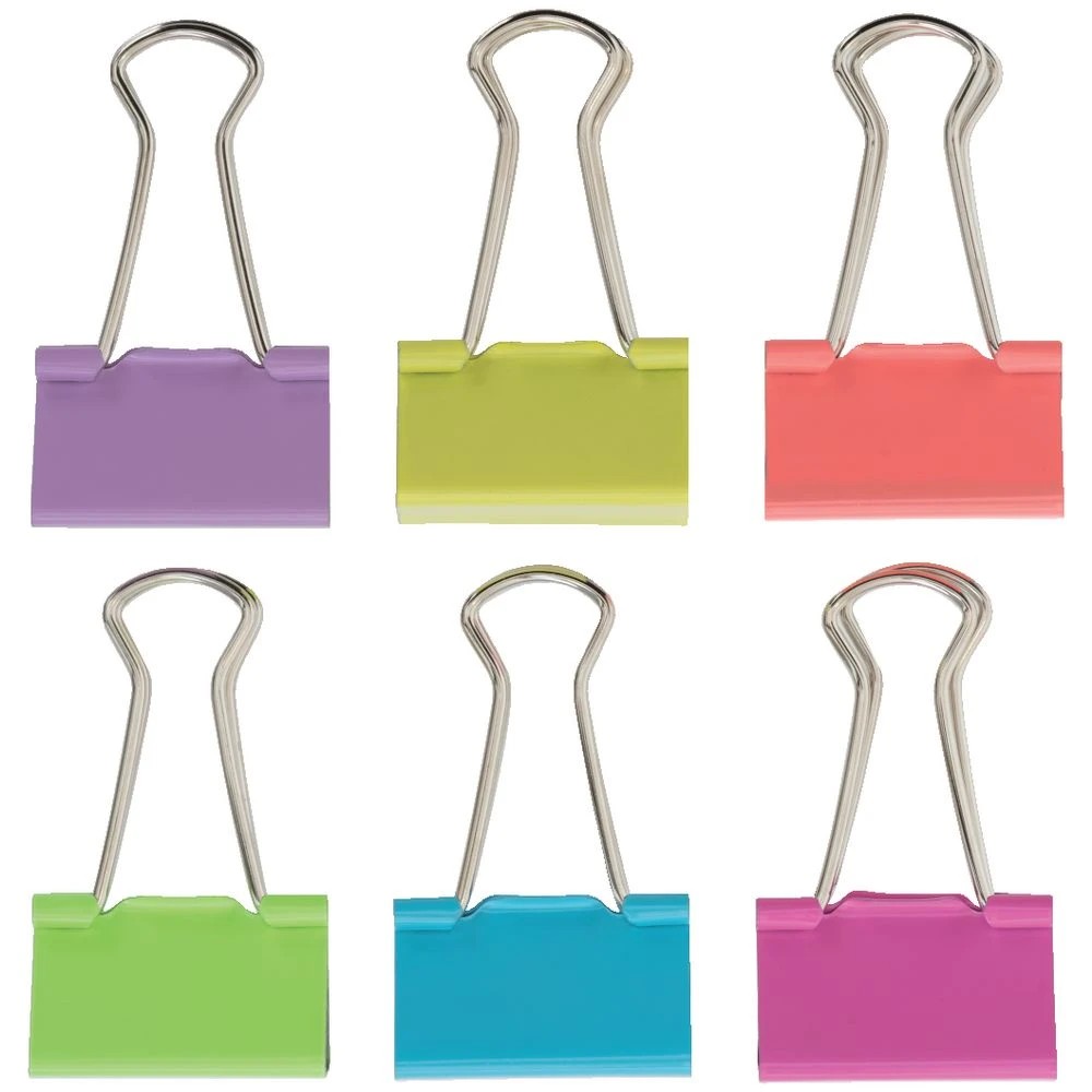 3 Otto Foldback Clips 32mm Assorted 6 Pack, 3 of 3