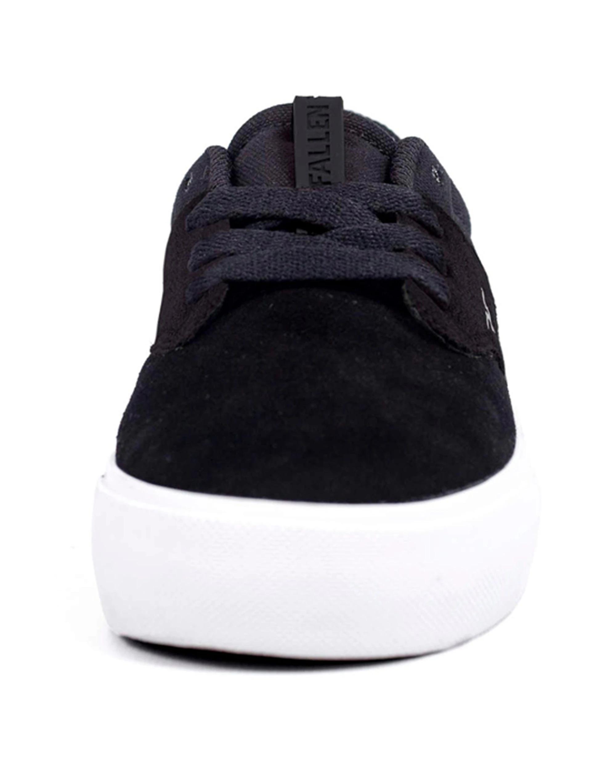 3 Fallen Footwear Phoenix Kids Vulcanised Sole Skate Sneakers Shoes BLACK/WHITE, 3 of 5