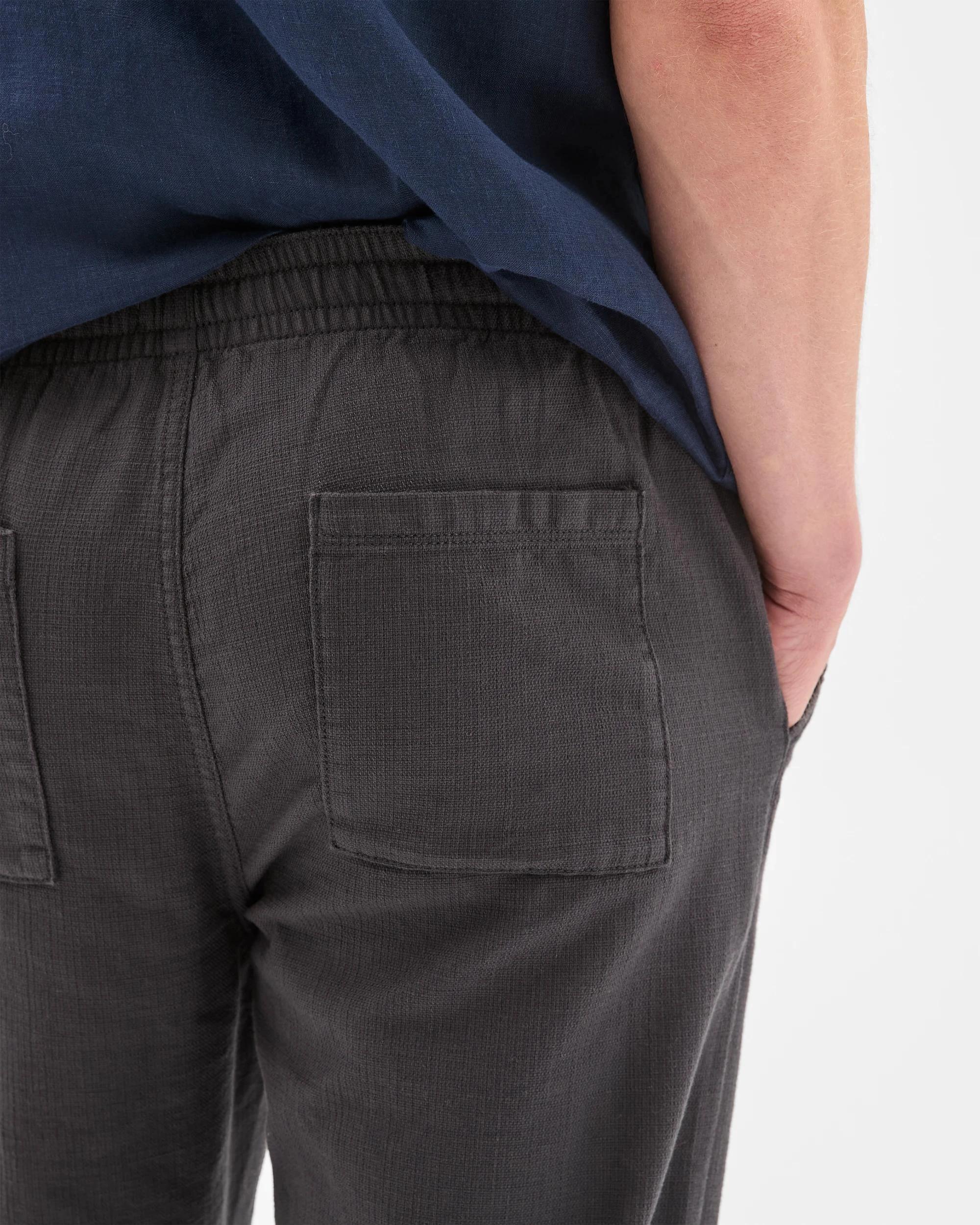 3 Target Australian Cotton Relaxed Textured Pants GUNMETAL, 3 of 6