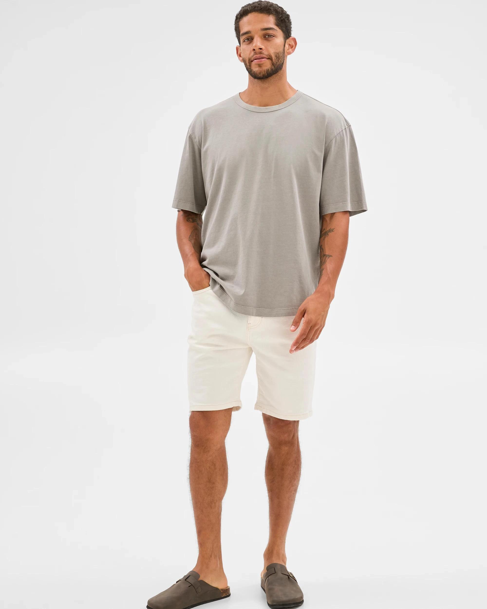 1 Target Man Australian Cotton Oversized T-Shirt STEEPLE GREY, 1 of 5