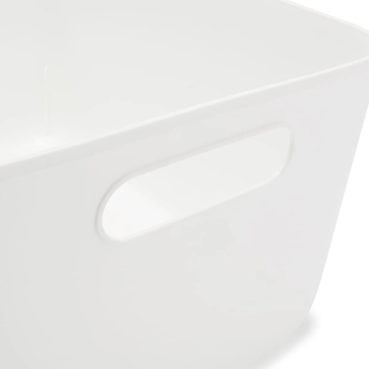 8 Storage Tub with Handle - Medium, White, 8 of 10