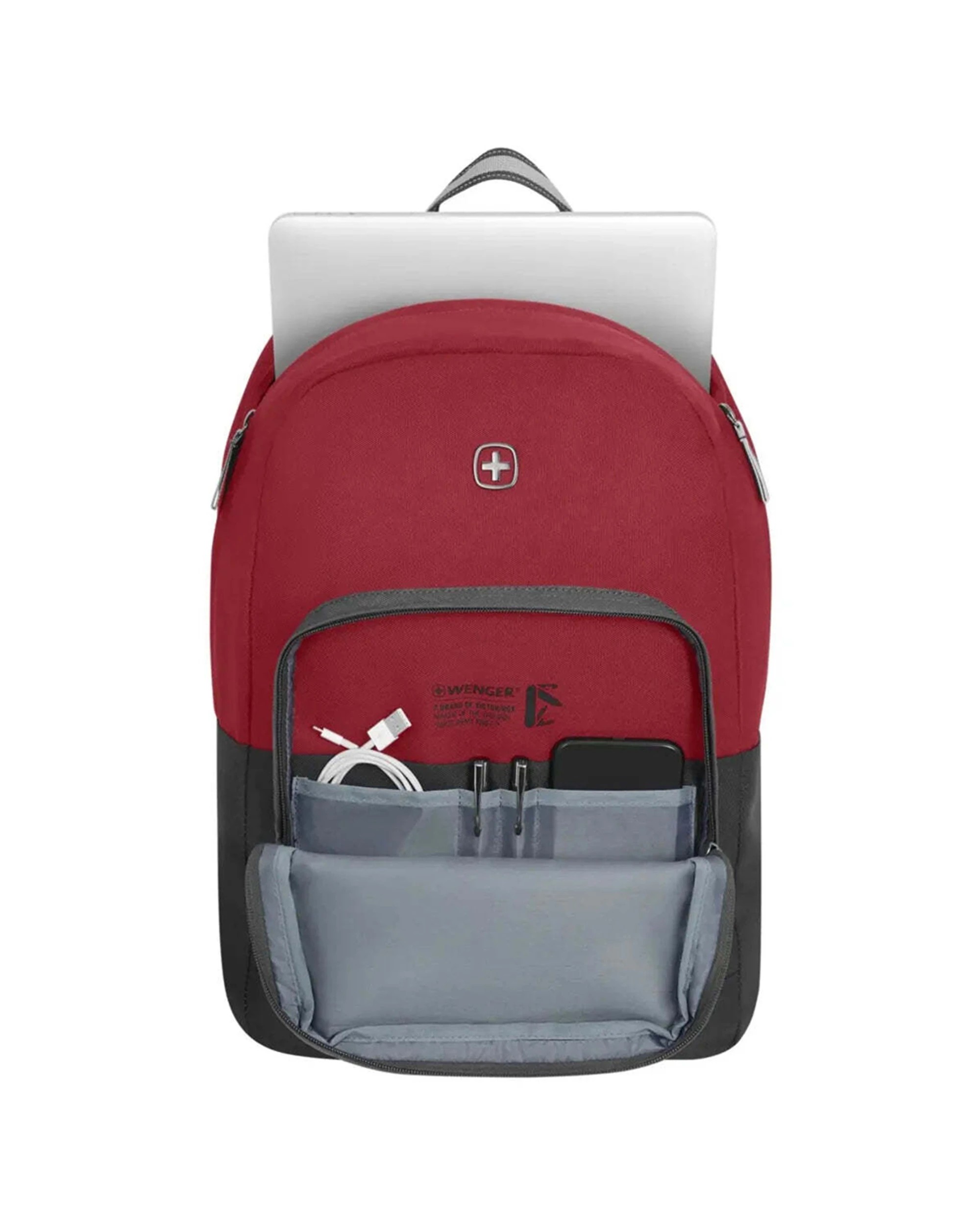 2 Wenger NEXT Crango 16in Laptop Backpack Padded Compartment Comfort Features - Red, 2 of 6