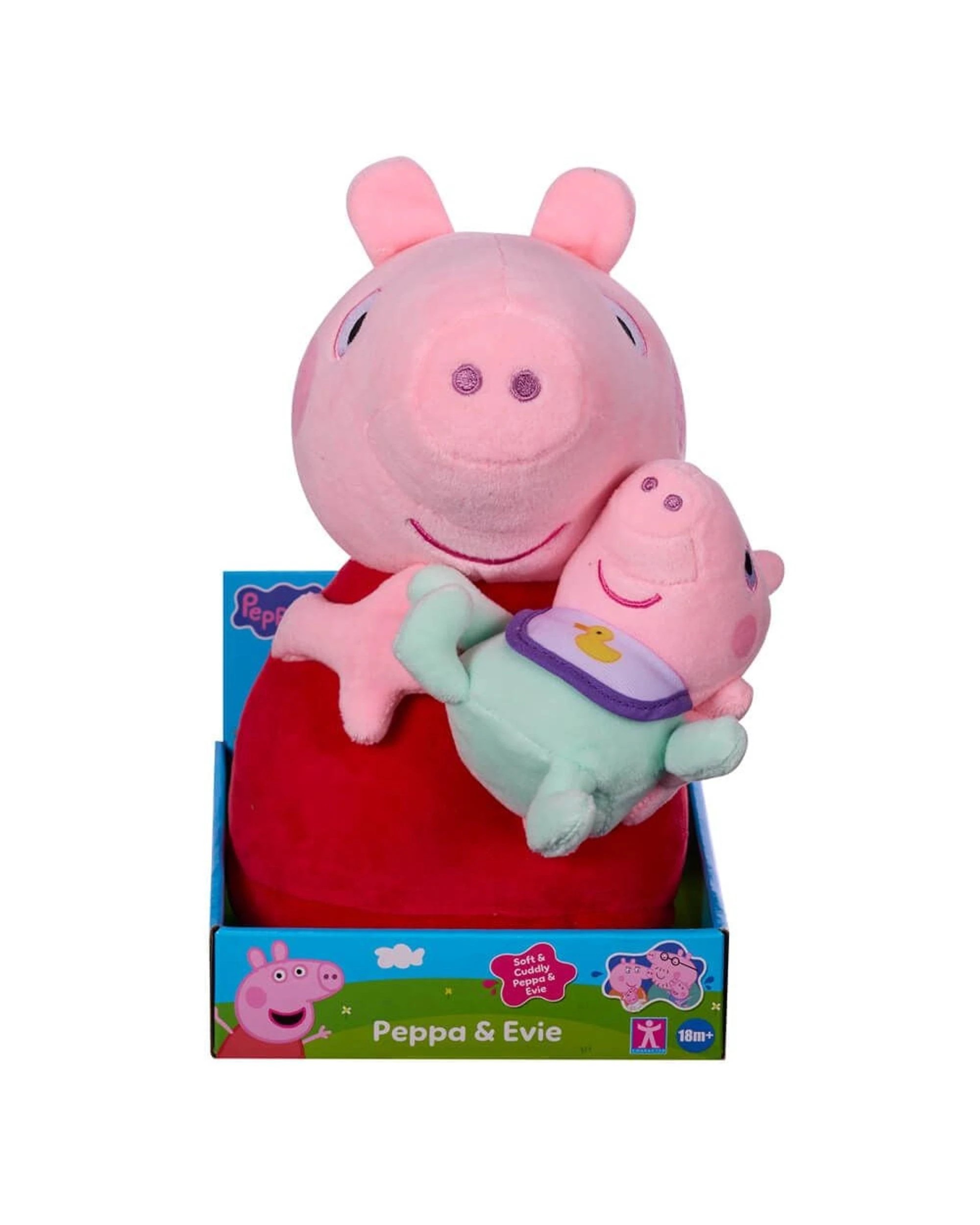 1 Peppa Pig Peppa and Evie Cuddling Plush, 1 of 6