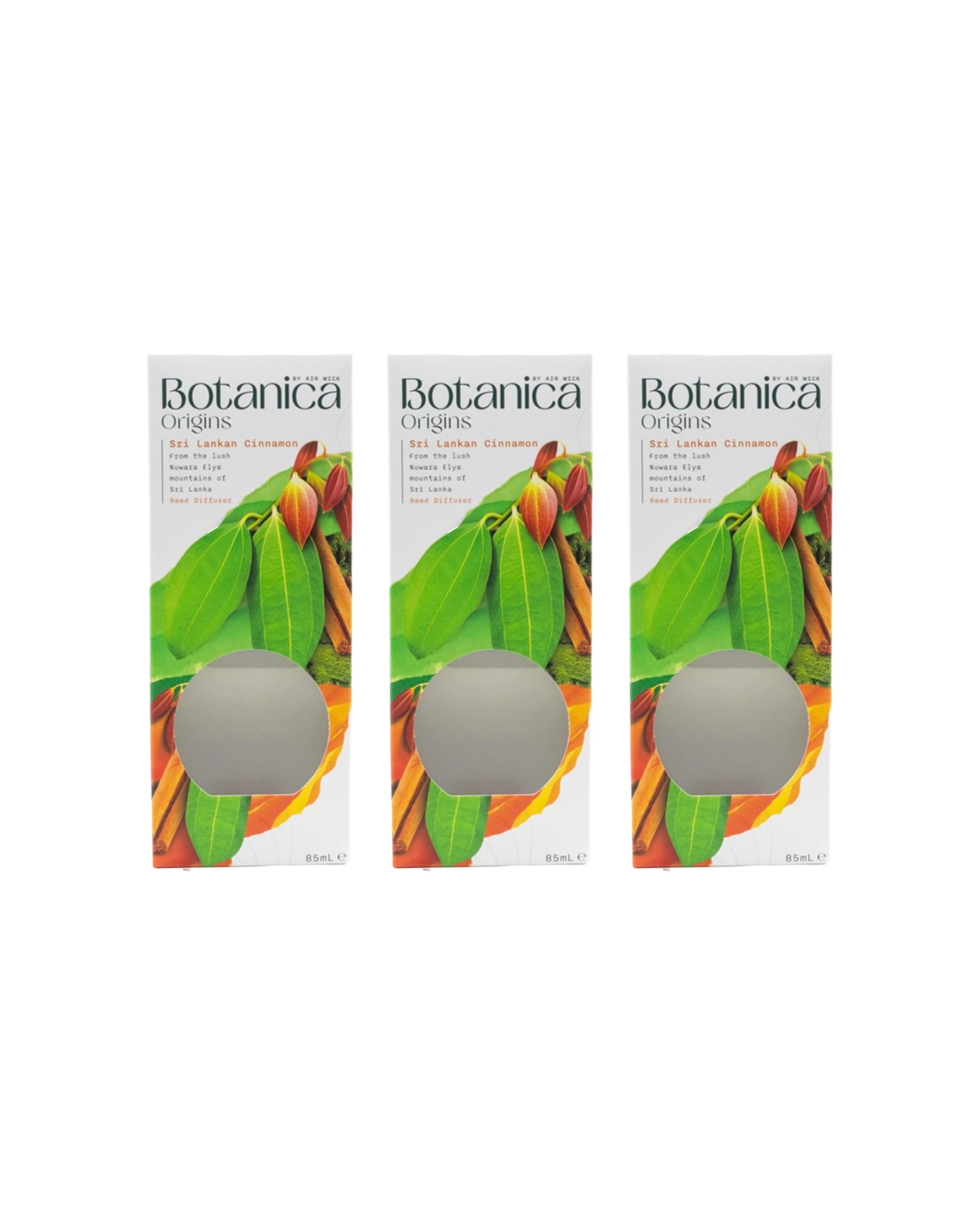 1 Air Wick 3PK Botanica Origins Reed Diffuser 85ml Sri Lankan Cinnamon - Multi, 1 of 4