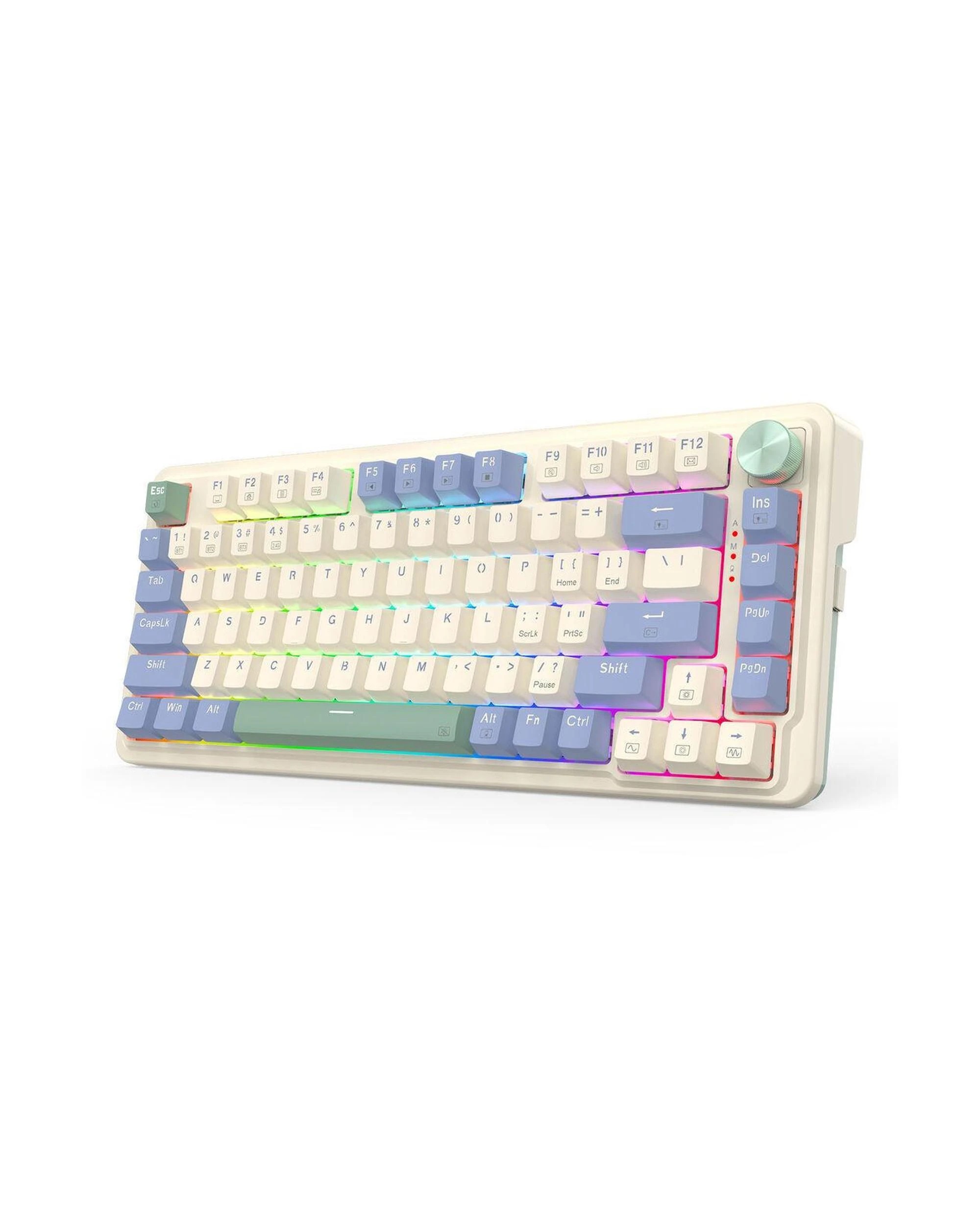 3 Redragon K673CPG RGB Pro White 75% Gasket Wireless Mechanical Keyboard, 3 of 9