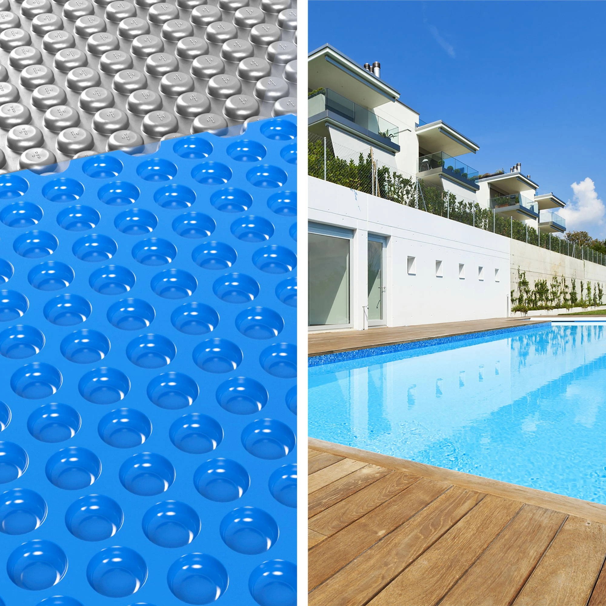 7 Aqua Buddy Pool Cover 600 Micron 7x4m w/ Roller 4m Swimming Pools Solar Blanket - Multi, 7 of 7