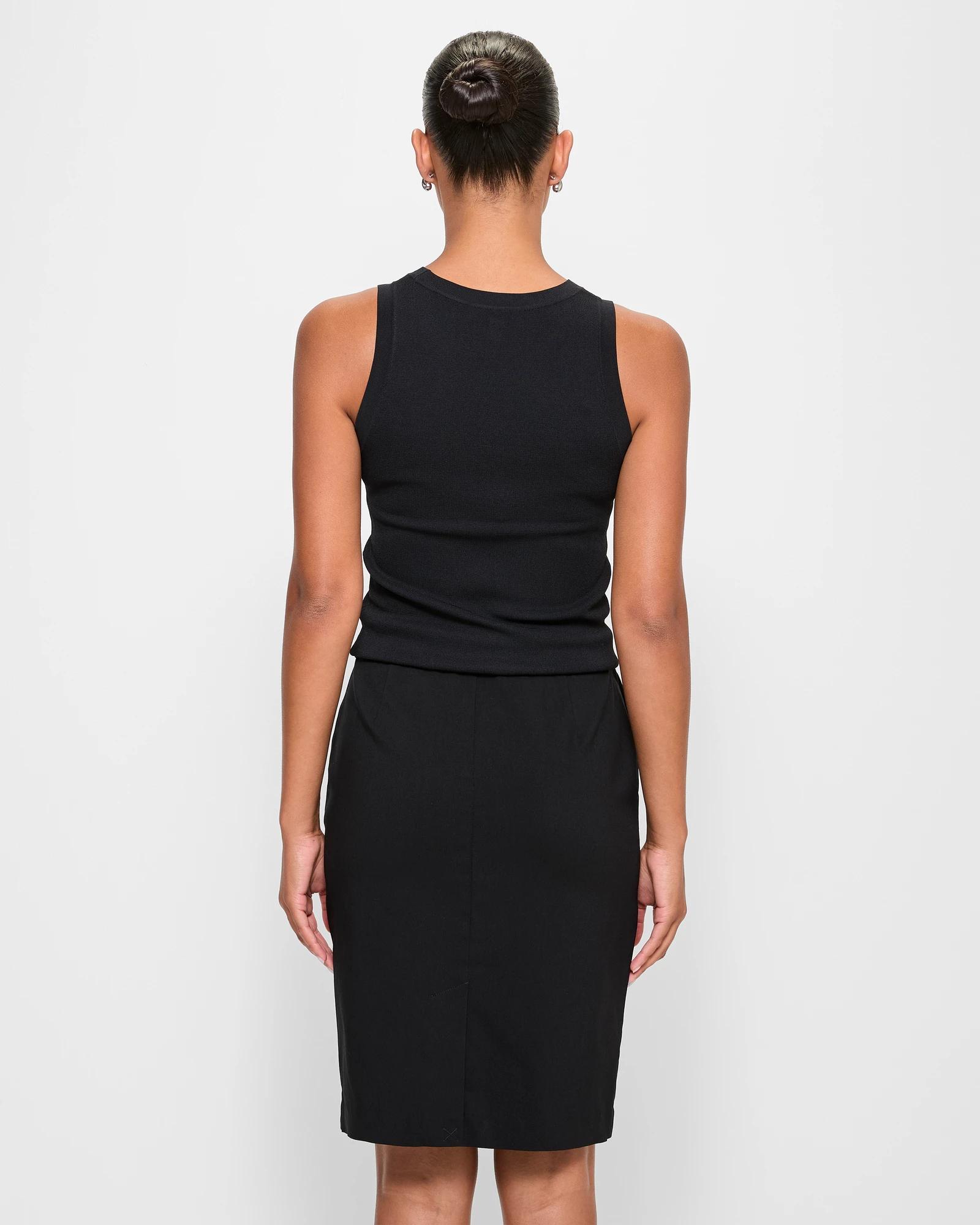 2 Carrie Bengaline Pencil Skirt - Preview BLACK, 2 of 5